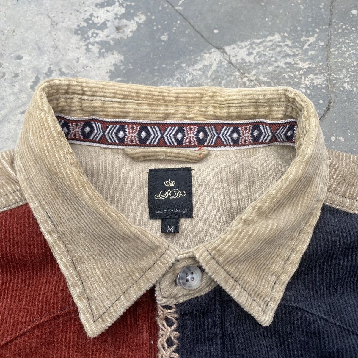 semanticdesign SEMANTIC DESIGN Western Stone Snap Button Corduroy Shirt Size US M / EU 48-50 / 2 - 7 Thumbnail