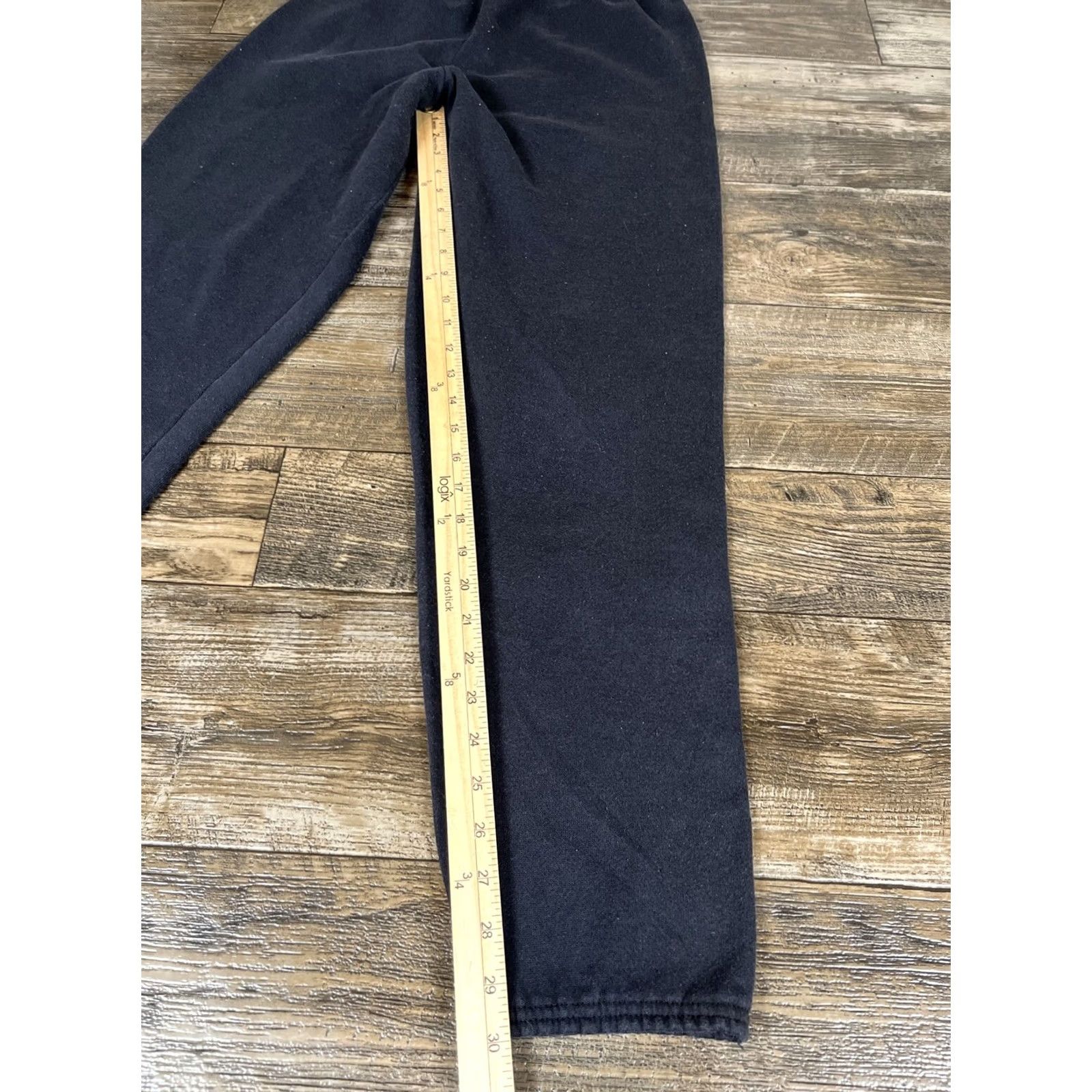 Tultex VINTAGE Tultex Sweatpants Mens L Black Baggy Elastic Waist Y2K Hip Hop Gym & Training Boys? Size US 33 - 2 Thumbnail
