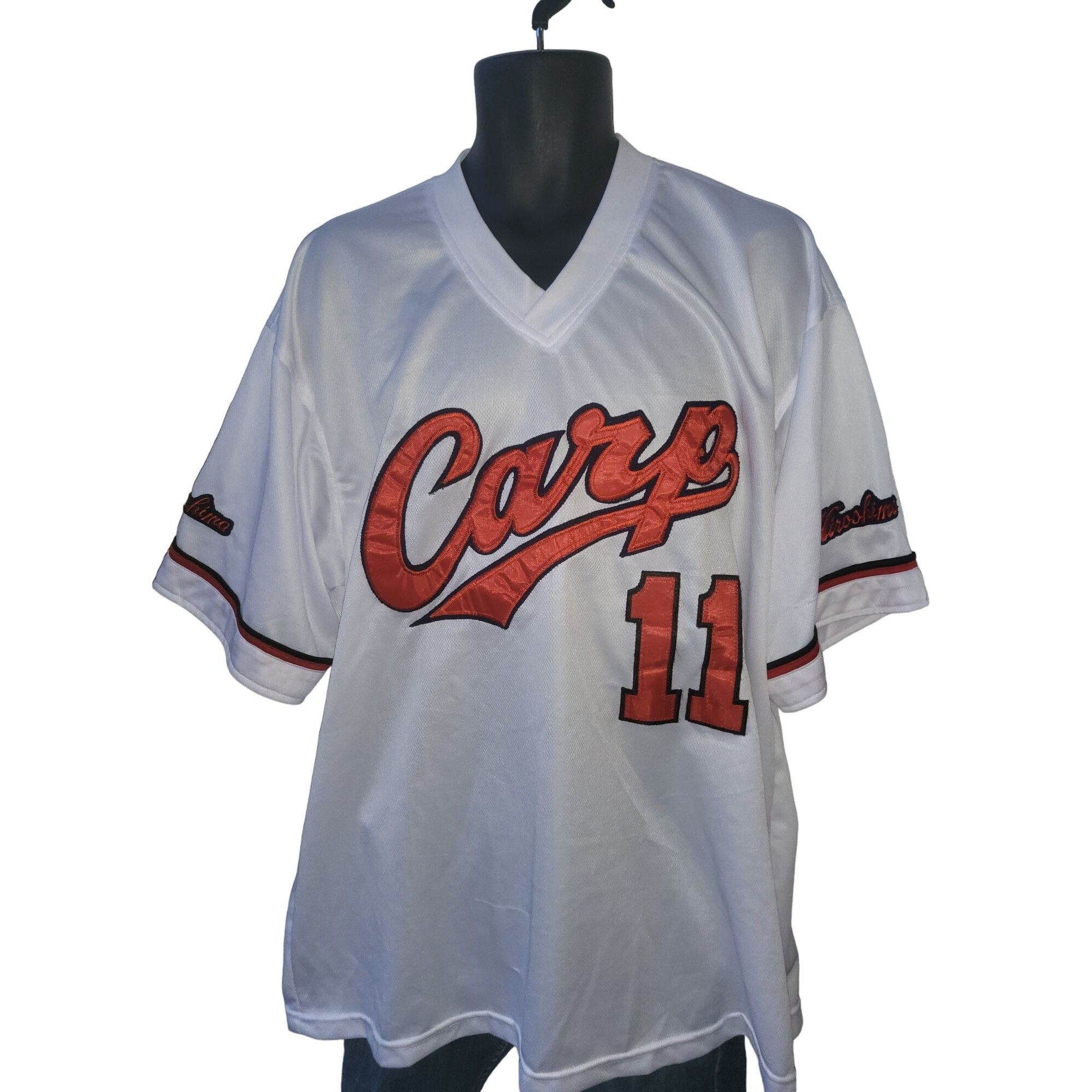 Japanese Brand Hiroshima Toyo Carp Baseball Jersey Men Sz XL 11 Colby ...