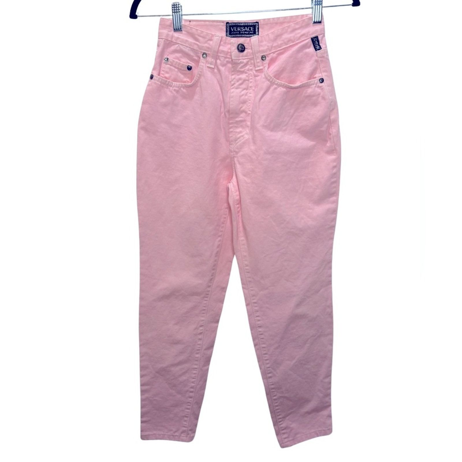 Versace Jeans Couture Versace Jeans High Waisted Skinny Jeans - Pink Size 28 Size 28" / US 6 / IT 42 - 1 Thumbnail