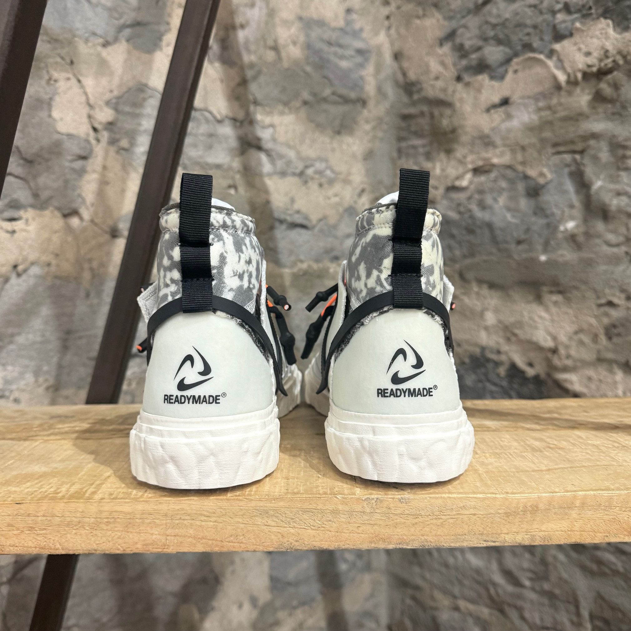 Nike × READYMADE Nike Readymade Blazer Mid White Black Sneakers Size US 9.5 / EU 42-43 - 5 Thumbnail