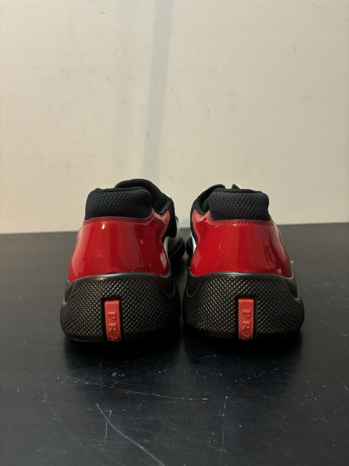 Prada Prada America’s Cup Patent Leather White Red Black Size US 12 / EU 45 - 5 Thumbnail