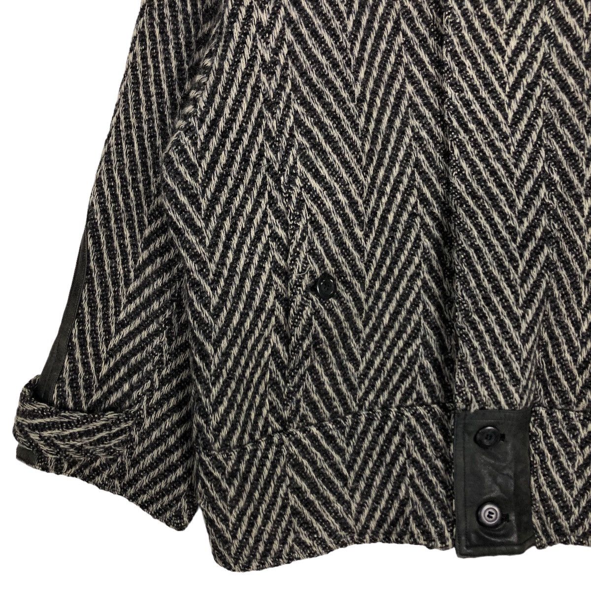 Japanese Brand 🔥Vtg Herringbone Wool Bomber Jacket Viasun Issey Miyake Size US M / EU 48-50 / 2 - 4 Thumbnail