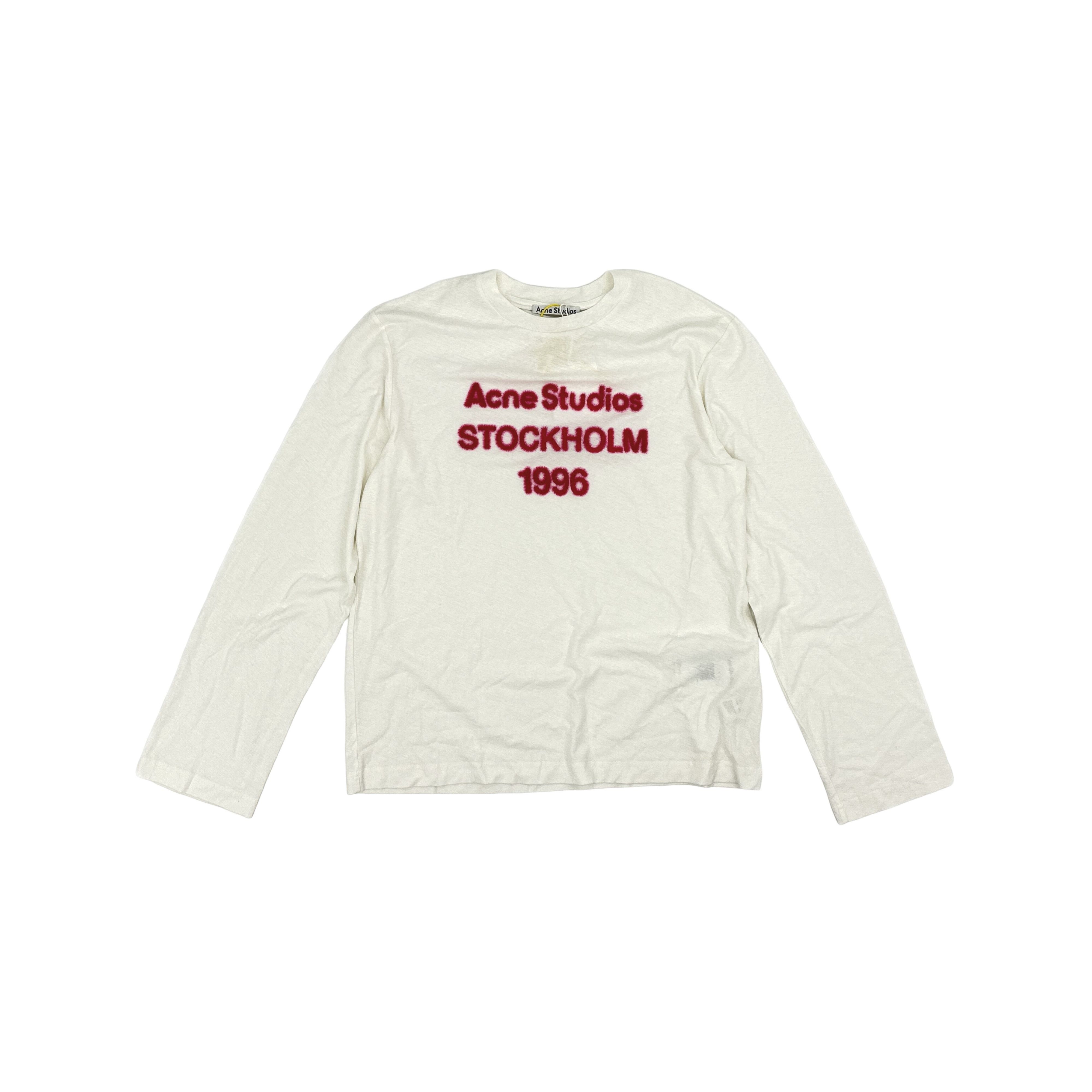 Acne Studios Acne Studios Logo Embroidered Long Sleeve T-Shirt US S Size US S / EU 44-46 / 1 - 1 Thumbnail