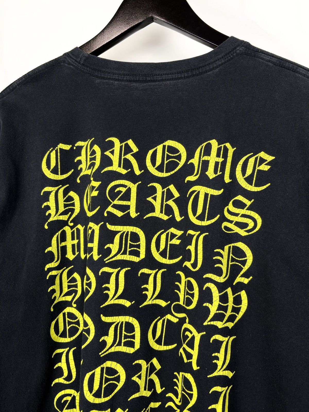 Chrome Hearts Chrome Hearts Yellow Eye Chart Horseshoe Logo Pocket Tshirt Size US XL / EU 56 / 4 - 3 Thumbnail