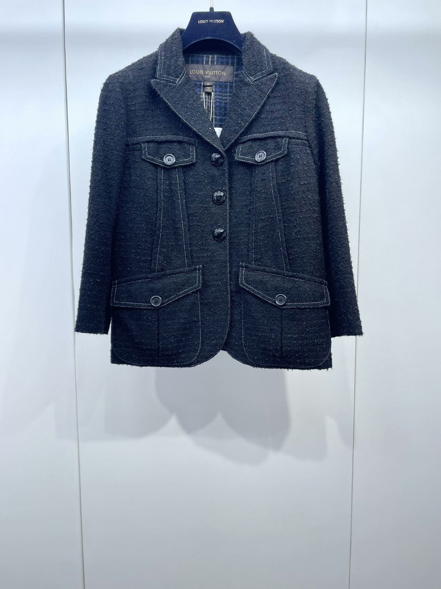 Louis Vuitton LV Tweed Jacket Size XS / US 0-2 / IT 36-38 - 1 Thumbnail