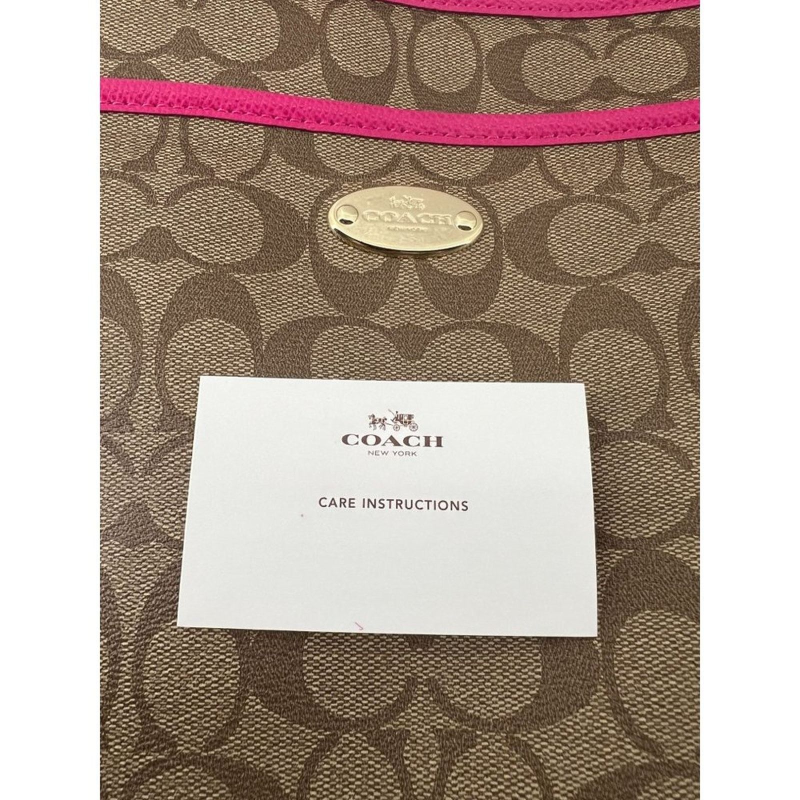 Coach Coach File Monogram Crossbody Bag F34938 Khaki Pink Ruby Size ONE SIZE - 10 Thumbnail