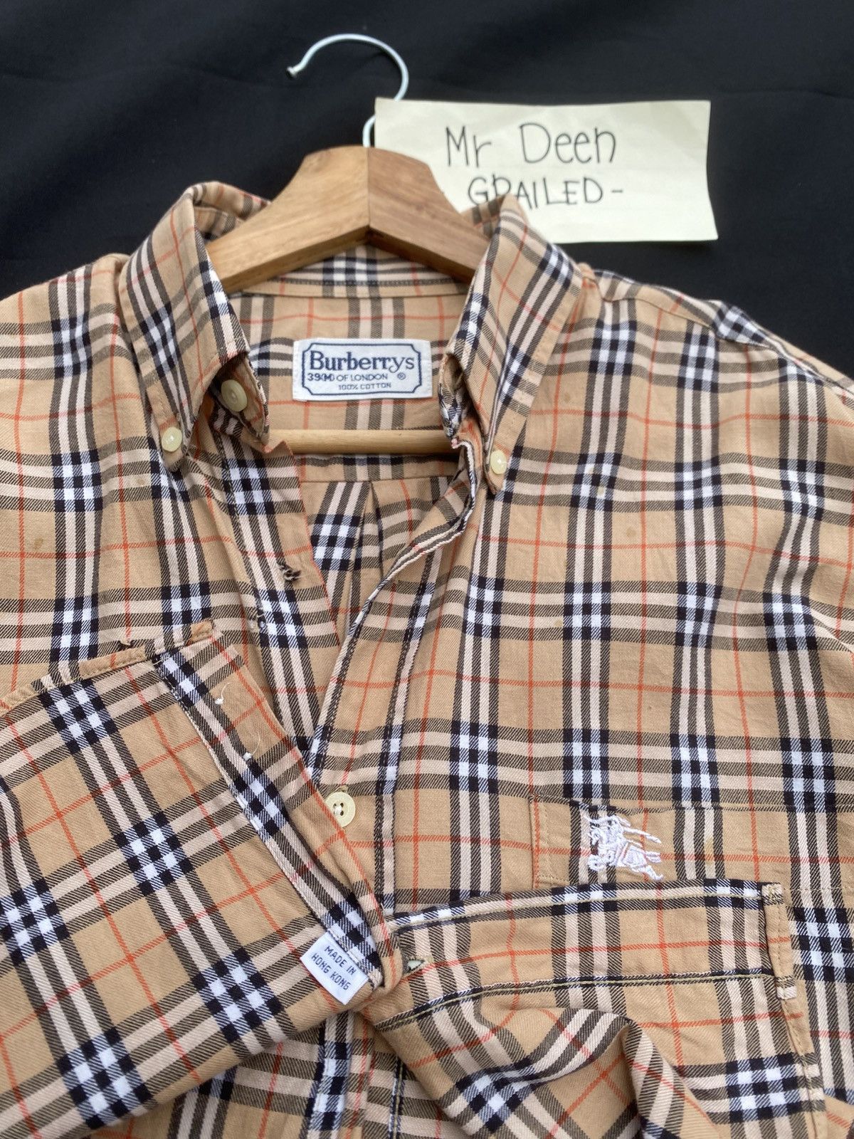 Burberry Rare Vintage Burberry Longsleeve Buttons Checkered Shirt Size US L / EU 52-54 / 3 - 13 Thumbnail