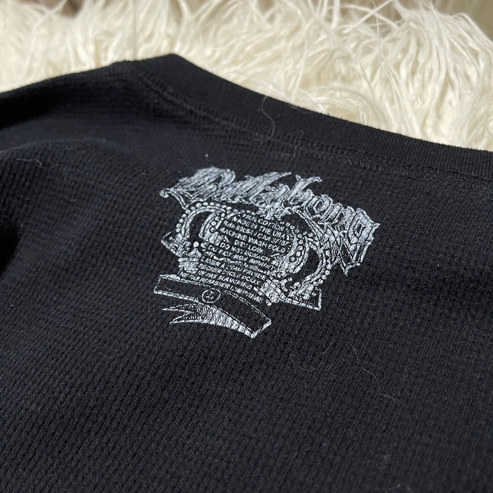 Affliction × Other Y2K Affliction Style Graphic Thermal Longsleeve Shirt Black Size US L / EU 52-54 / 3 - 5 Thumbnail