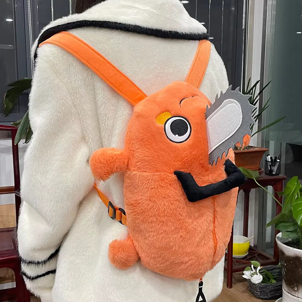 Japanese Brand × Vintage Pochita Chainsaw Man Backpack Plush Shoulder Bag Knapsack Size ONE SIZE - 7 Thumbnail