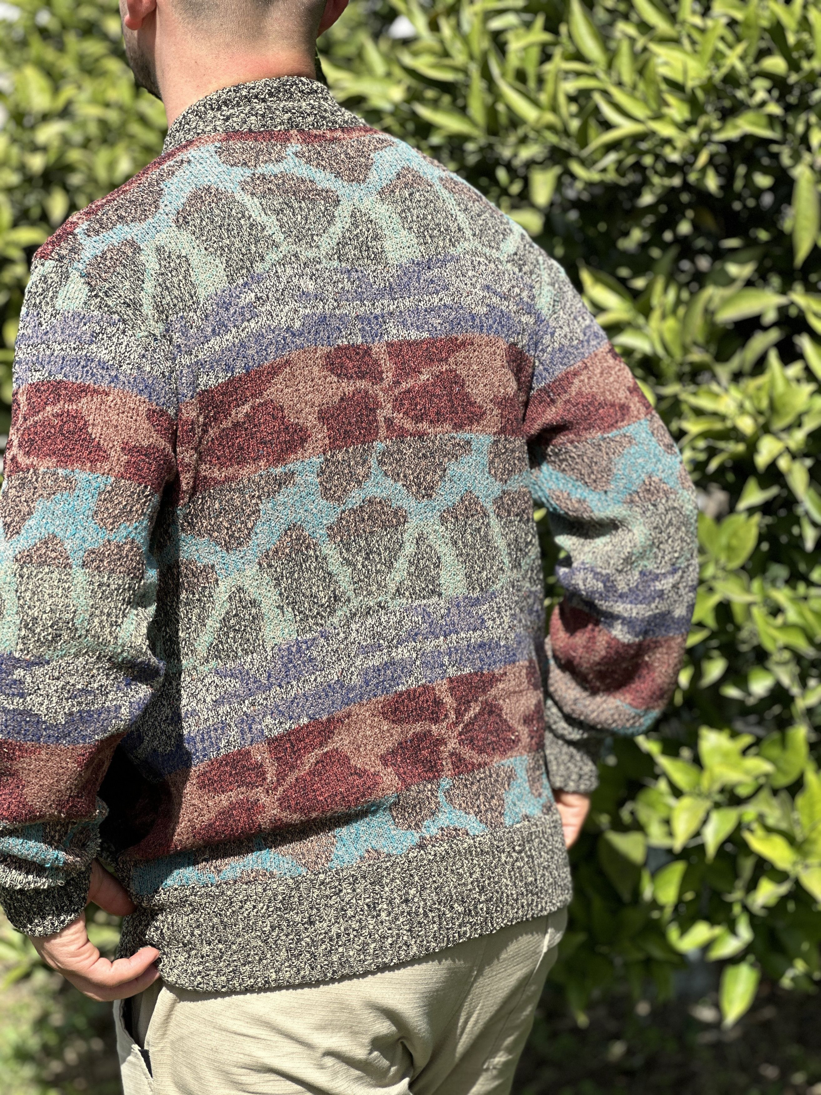Missoni Missoni Uomo Cardigan 3D Knit DNA Retro Sweater Size L Size US L / EU 52-54 / 3 - 11 Thumbnail