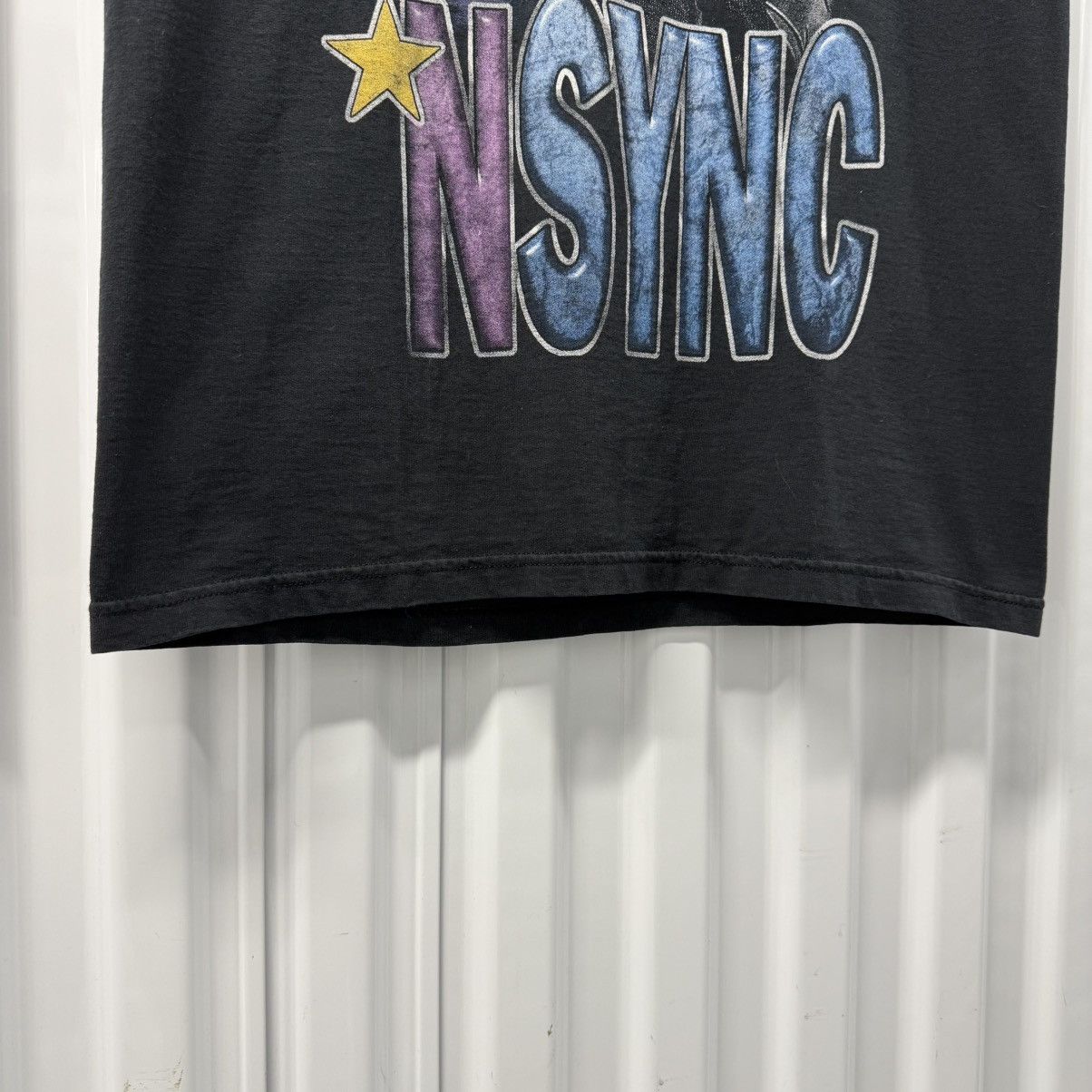Band Tees × Vintage RARE Vintage Y2K NSYNC Faded Black Concert Tour Tee Size US M / EU 48-50 / 2 - 4 Thumbnail