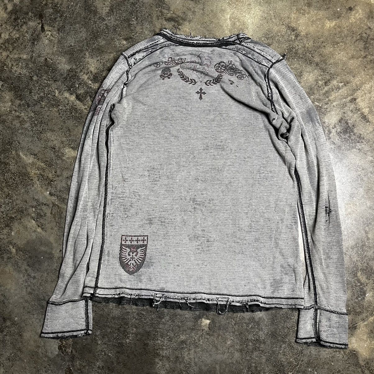 Vintage vintage y2k affliction reversible thermal tribal shirt Size US L / EU 52-54 / 3 - 6 Thumbnail