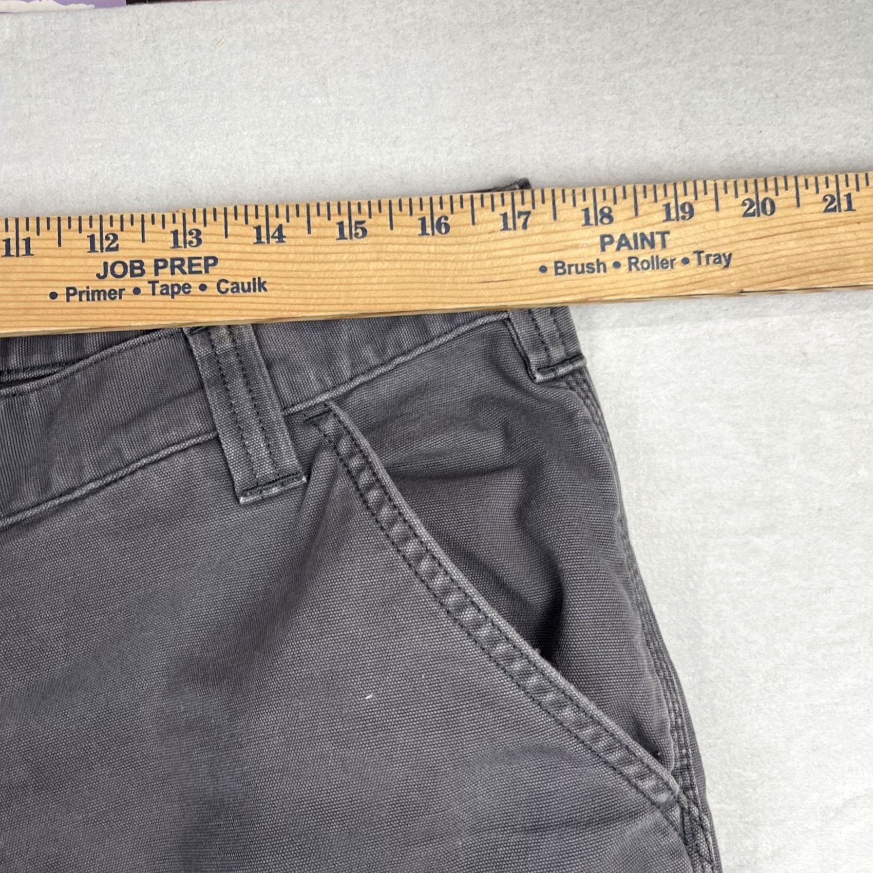 Carhartt Carhartt Pants Mens 36x34 Gray Rugged Flex Canvas 5-Pocket Relaxed Straight Front Workwear Pants Mens Medium? Size US 36 / EU 52 - 7 Thumbnail