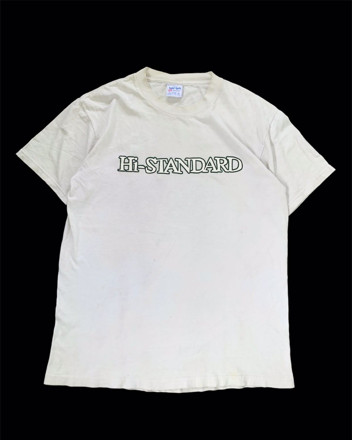 image of Band Tees x Rock Band Vintage Hi Standard Pizza Of Death Hardcore Punk Tee in White (Size Medium)