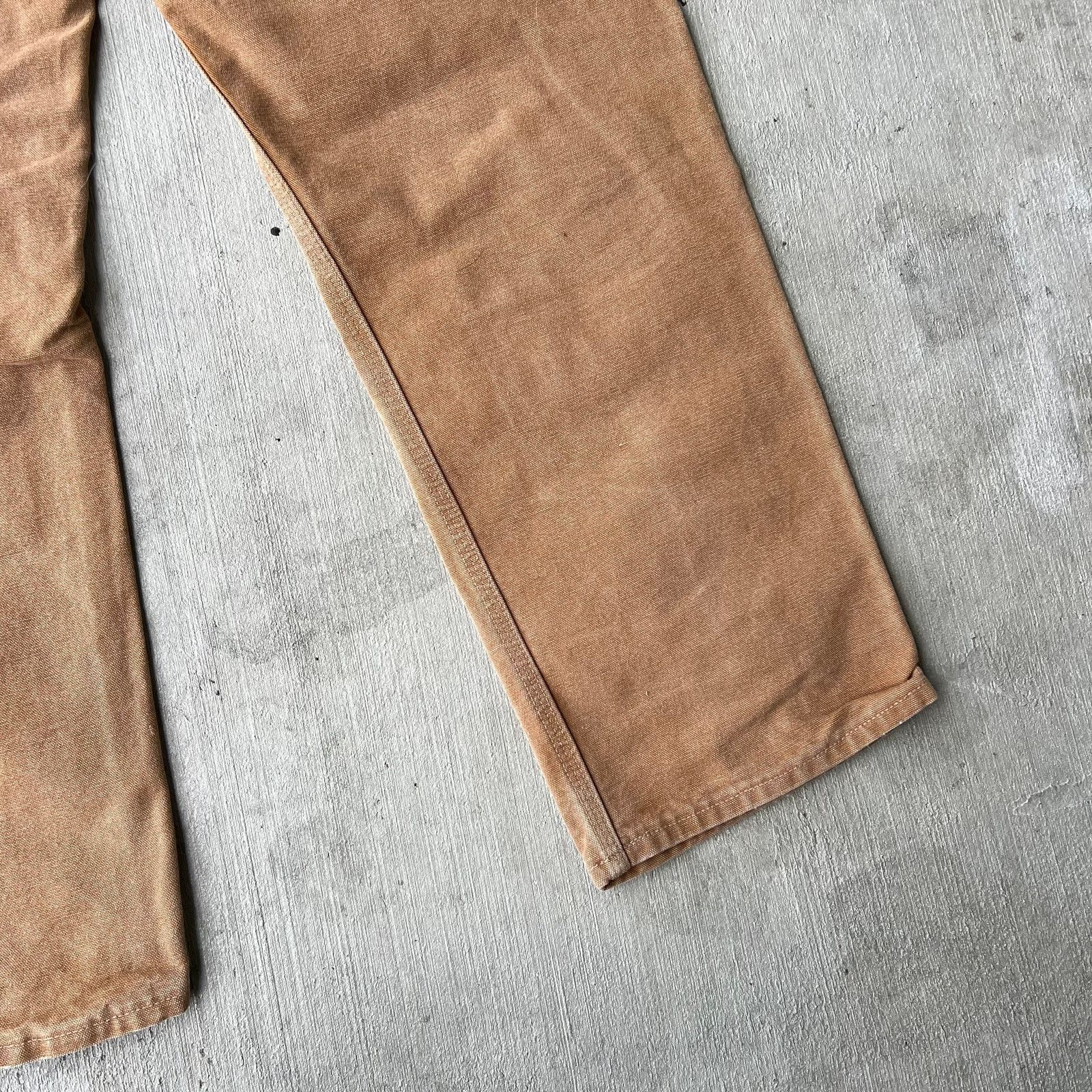 Carhartt × Vintage Carhartt brown faded double knee work wear carpenter pants Size US 31 - 8 Thumbnail