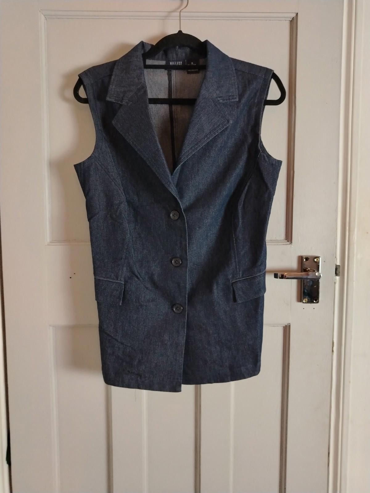 Other Hillard & Hanson Women's XL Denim Waistcoat Sleeveless Size XL / US 12-14 / IT 48-50 - 2 Thumbnail