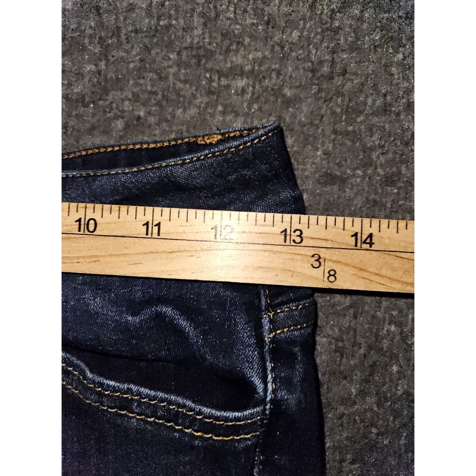 Vintage KanCan Mid Rise Slim Ankle Jeans Juniors 3/25 Blue Denim Stretch Casual Preppy Size 26" / US 2 / IT 38 - 4 Thumbnail
