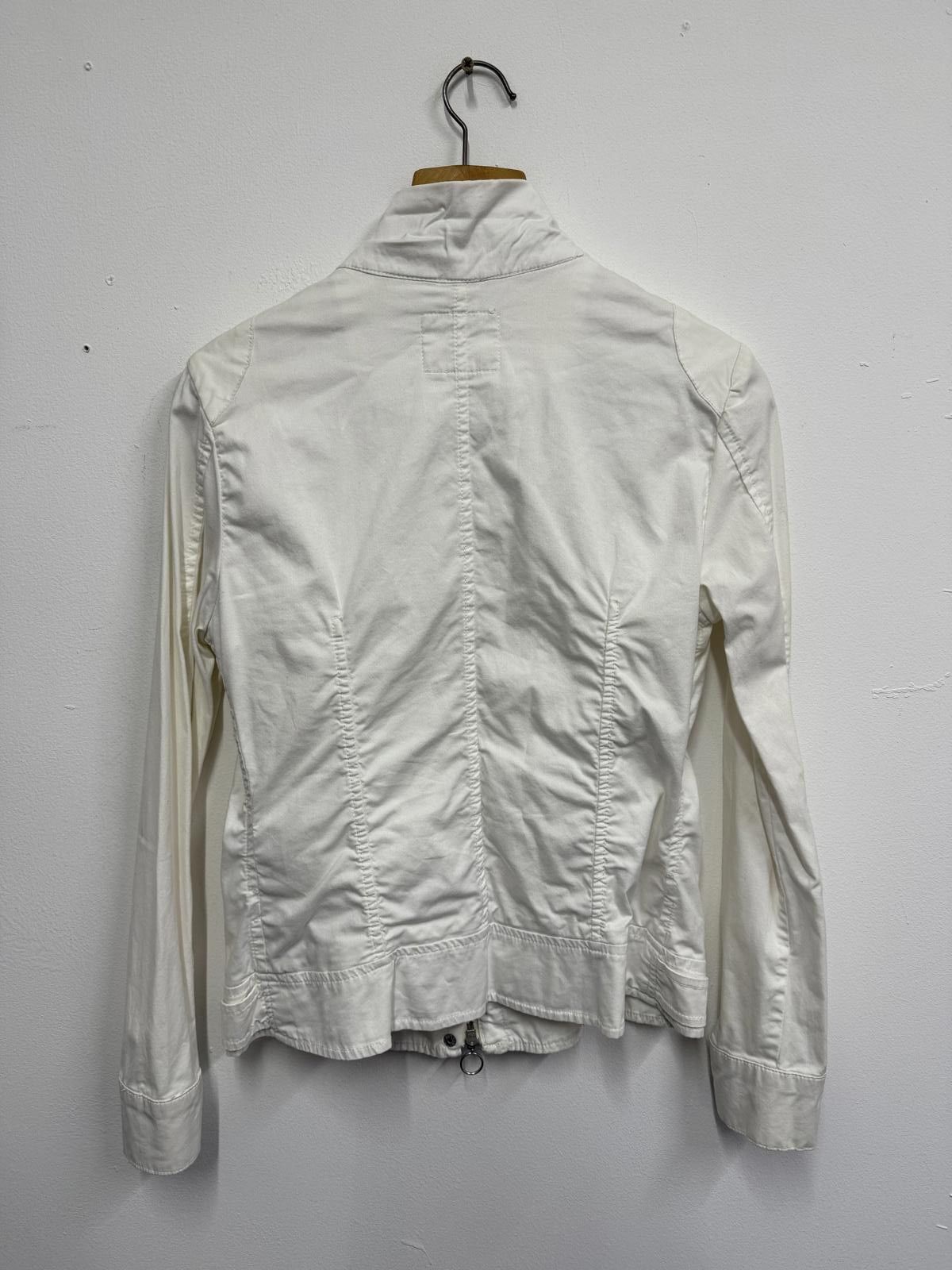 Timberland White Timberland Women's Utility Jacket with Zip Pockets Size M / US 6-8 / IT 42-44 - 2 Thumbnail