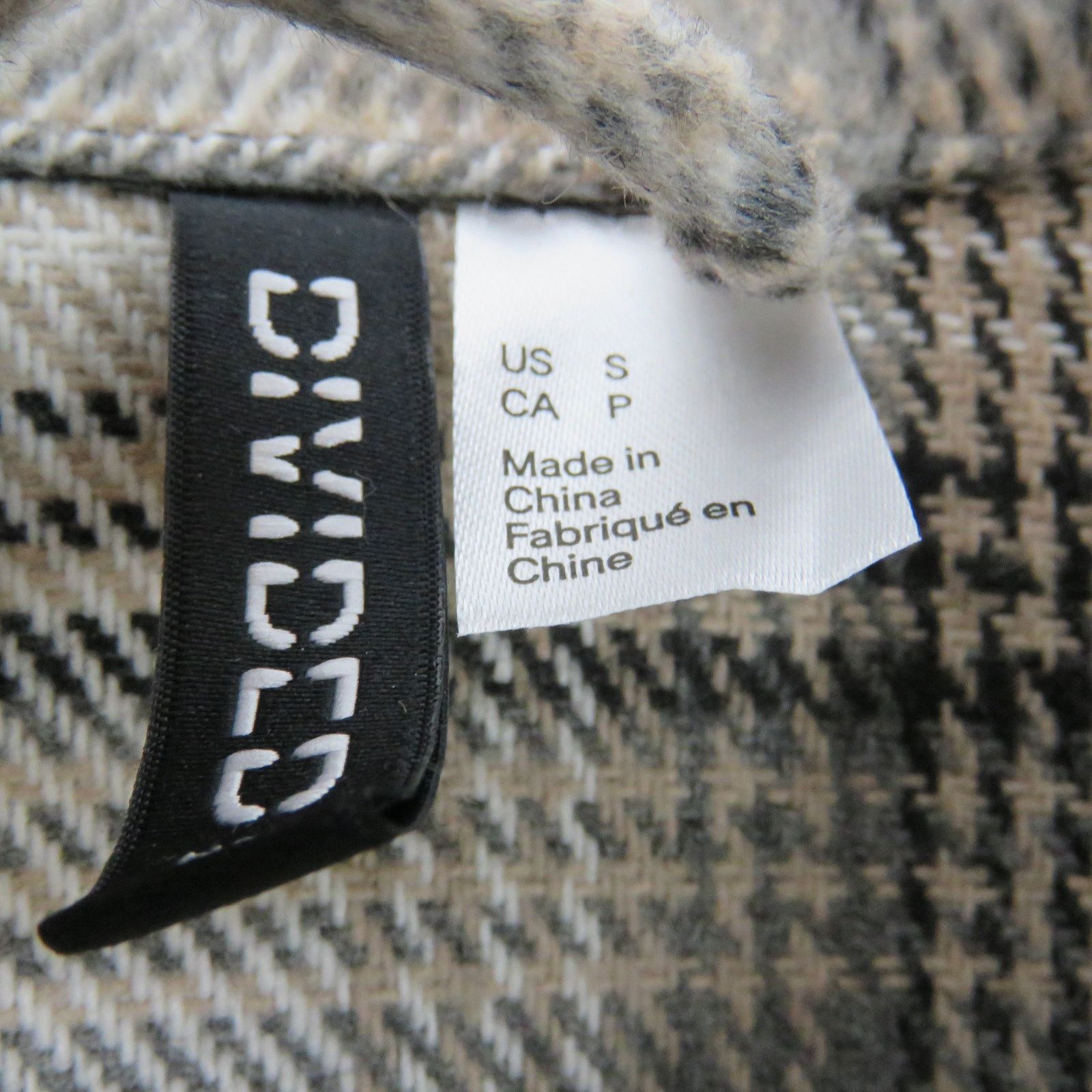 H&M H&M Black & Cream Plaid Shacket Jacket Fleece Casual Small Size S / US 4 / IT 40 - 3 Thumbnail