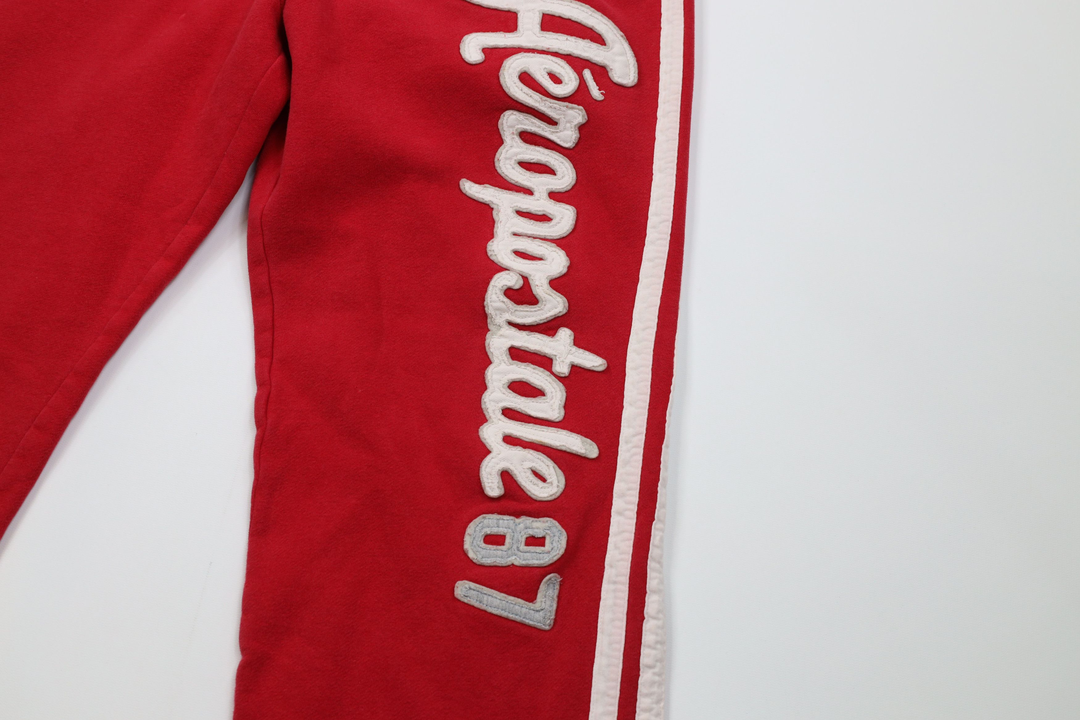 Aeropostale Vintage 90s Y2K Aeropostale Wide Leg Sweatpants Pants Red Size US 36 / EU 52 - 6 Thumbnail