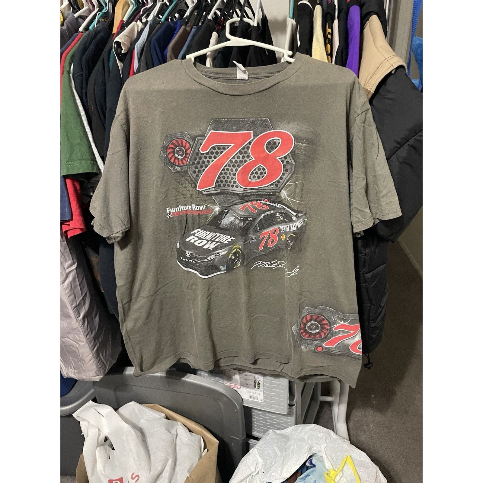 Port Authority Size XL- Nascar Men Martin Truex Jr Furniture Row Race Shirt Size US XL / EU 56 / 4 - 1 Thumbnail