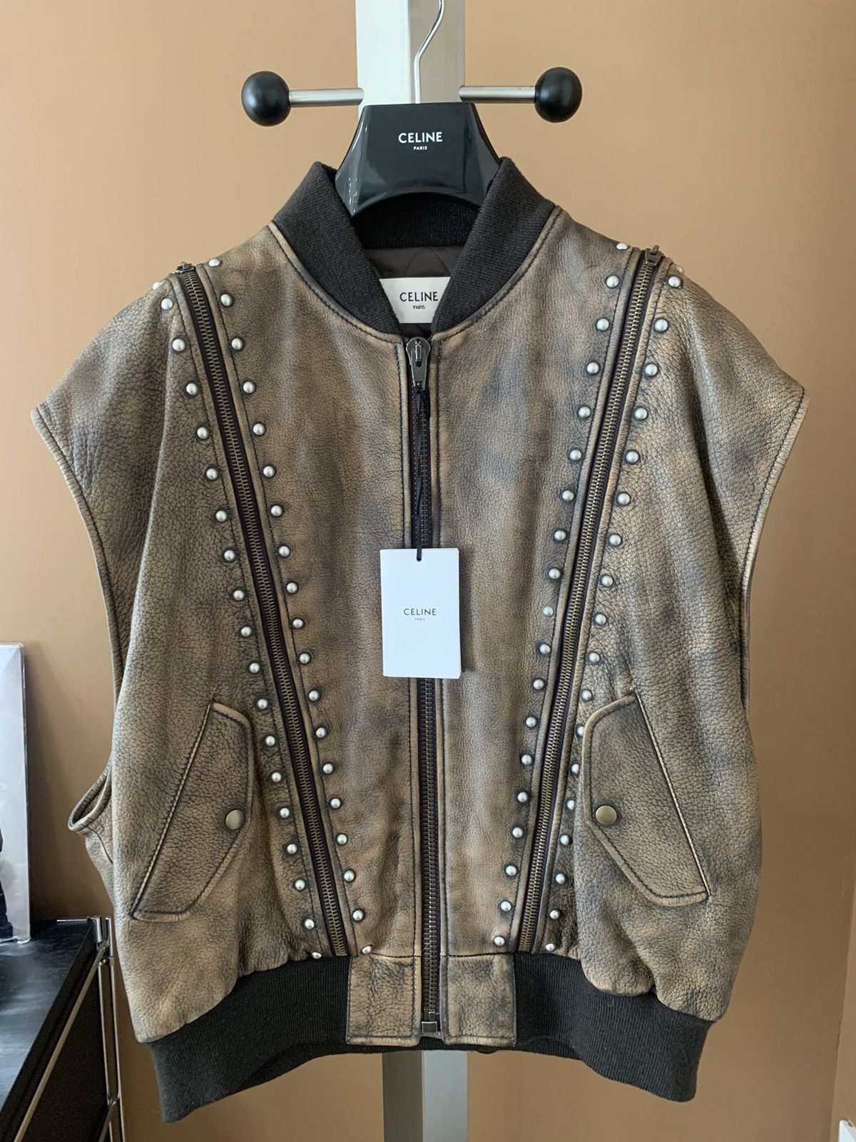Celine Celine 2021FW Studded Deerskin Vest Size US M / EU 48-50 / 2 - 1 Thumbnail