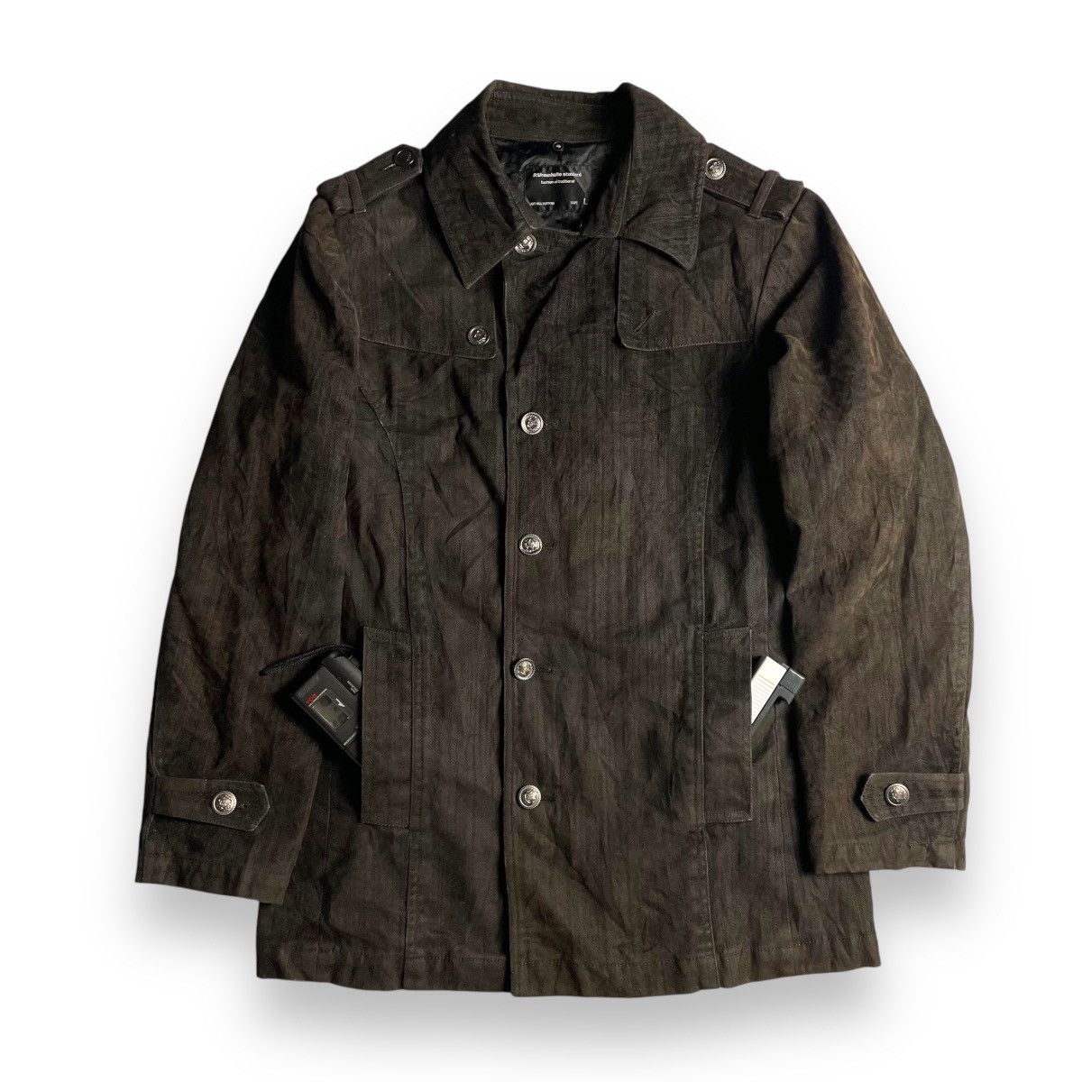 If Six Was Nine 🇯🇵 ROUSHATTE STANDARD GOTHIC MILITARY DENIM JACKET Size US L / EU 52-54 / 3 - 1 Thumbnail