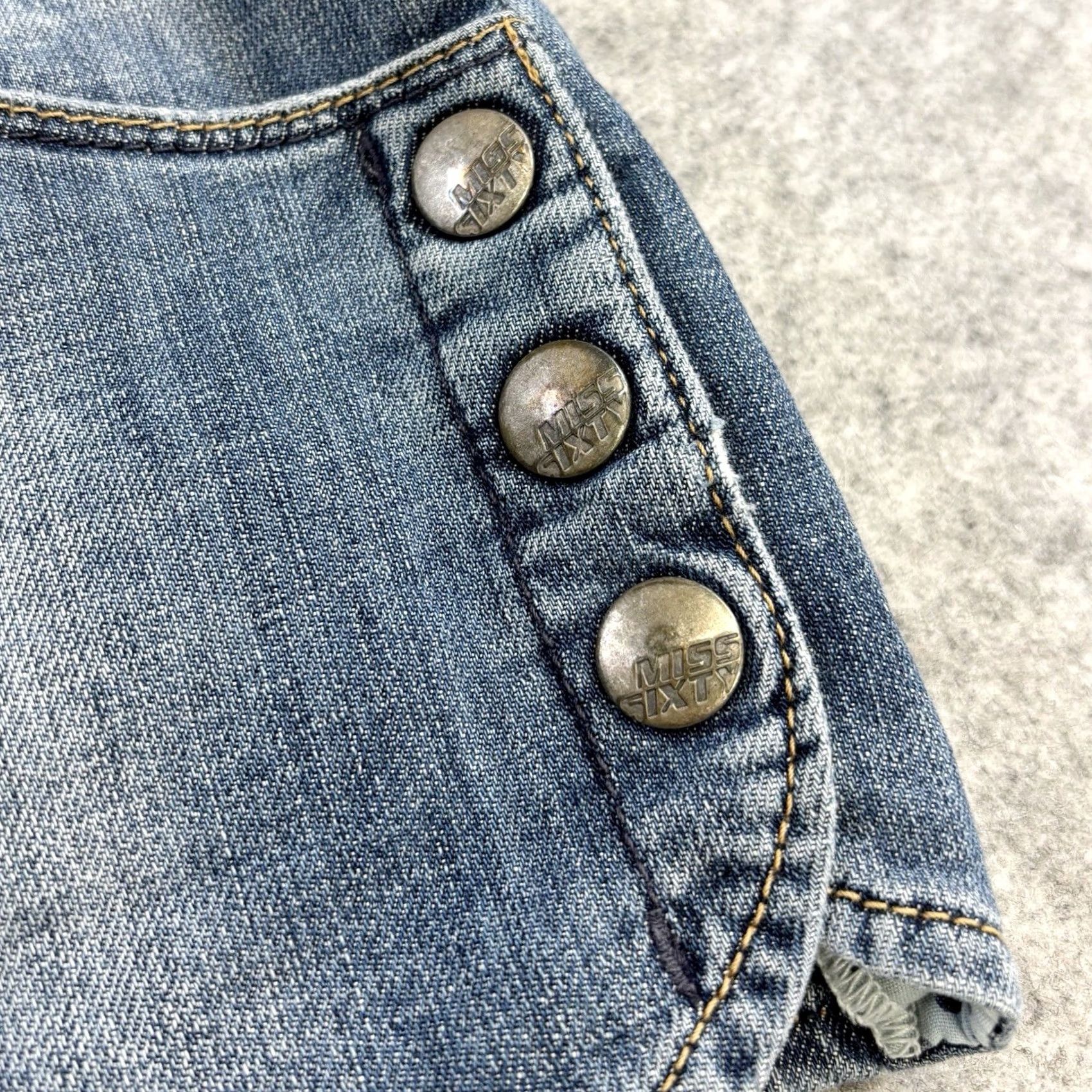 Miss Sixty Miss Sixty Denim Mini Shorts W26 Women Blue Retro Y2K Vintage Summer (Regular) Womens Size 26" / US 2 / IT 38 - 4 Thumbnail