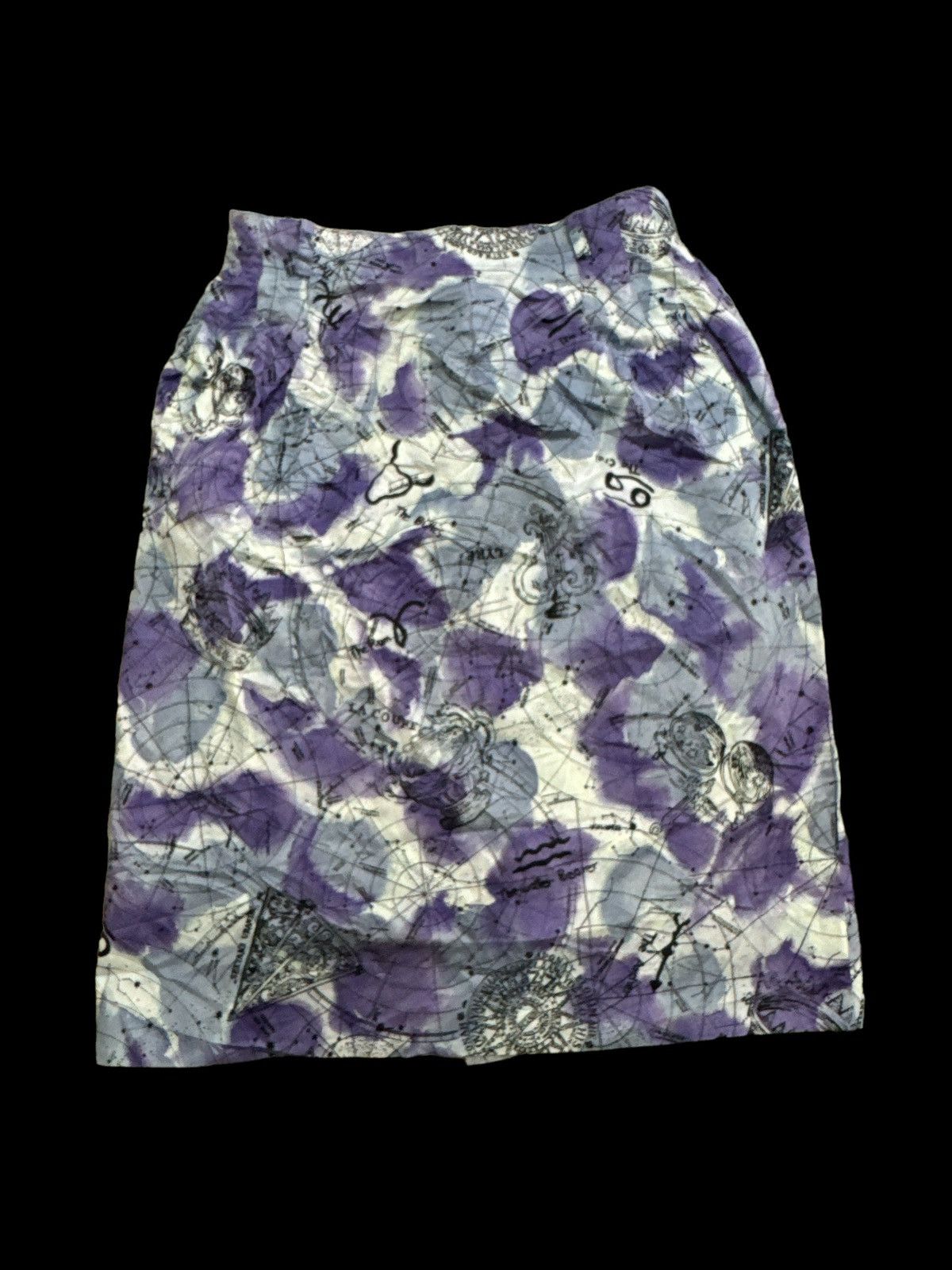 VINTAGE CHRISTIAN DIOR SPORTS OUTER SPACE MOTIVE SKIRT