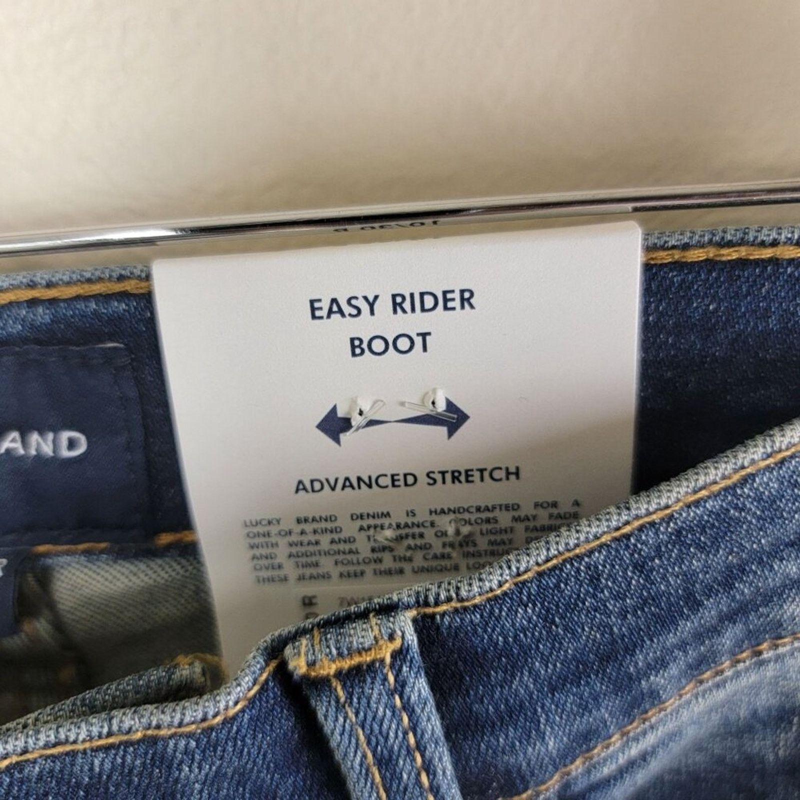 Lucky Brand Lucky Brand Womens Easy Rider Bootcut Jeans Blue Distressed Size 30" / US 8 / IT 44 - 9 Thumbnail