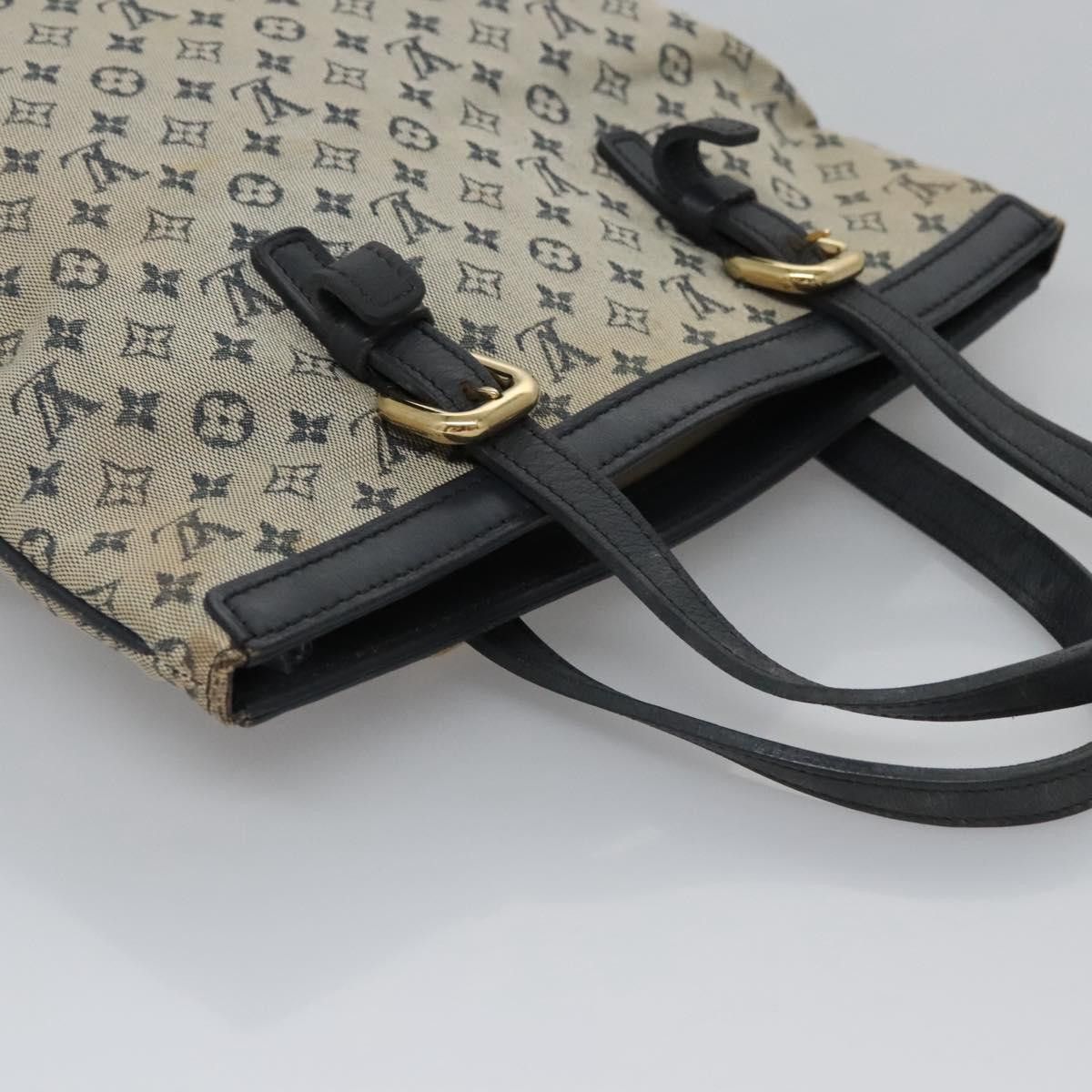 Louis Vuitton LOUIS VUITTON Monogram Mini Françoise Tote Bag Blue M92208 Size ONE SIZE - 6 Thumbnail