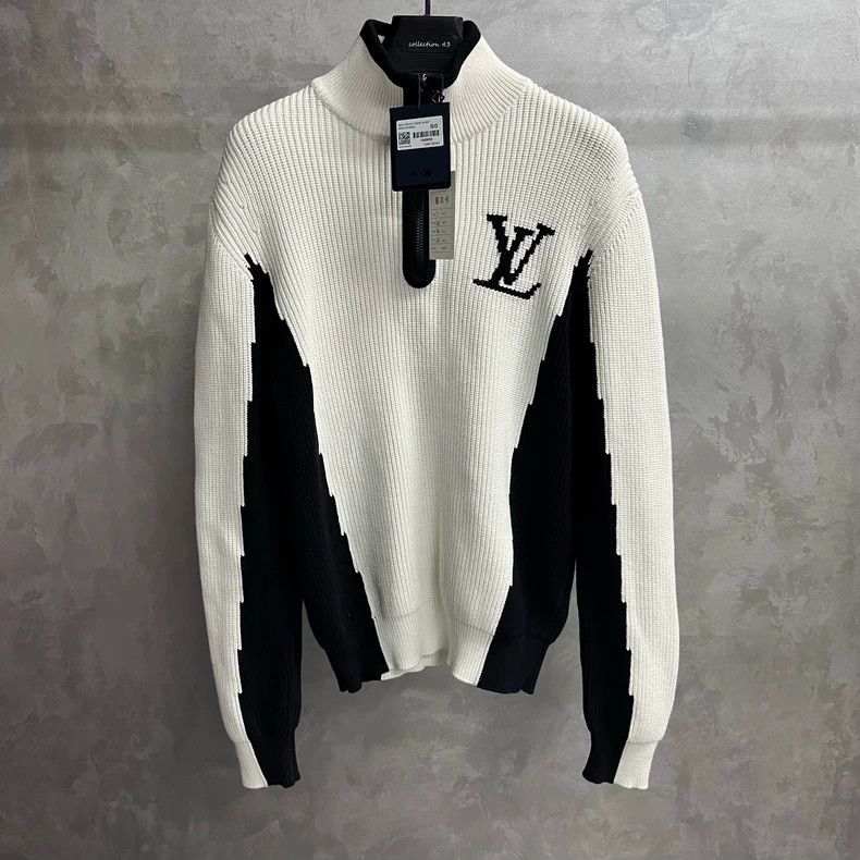 Long Sleeve Louis Vuitton White Turtleneck Louis Vuitton White