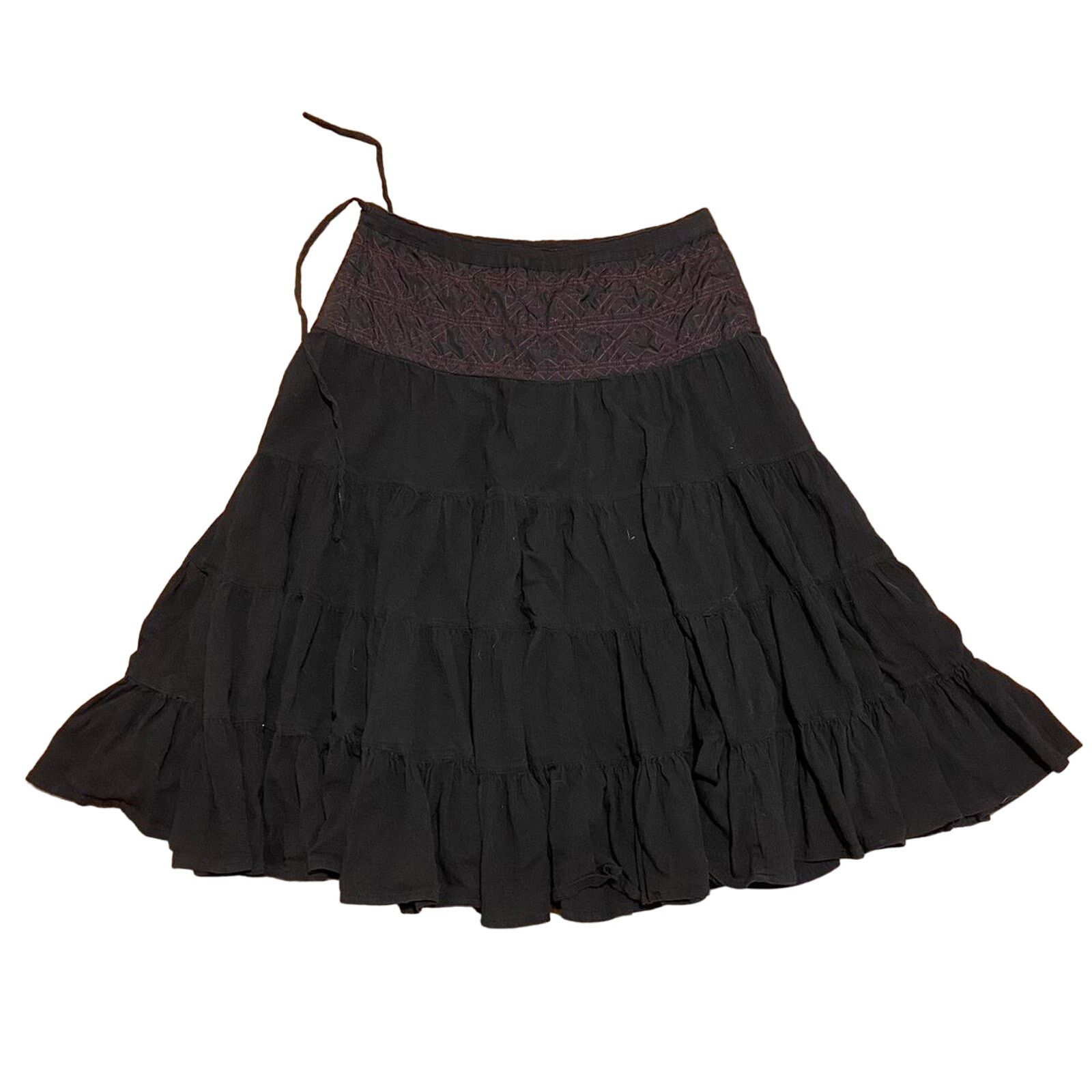 Other Y2k grunge fairy black skirt Size 36" / US 14 / IT 50 - 4 Thumbnail