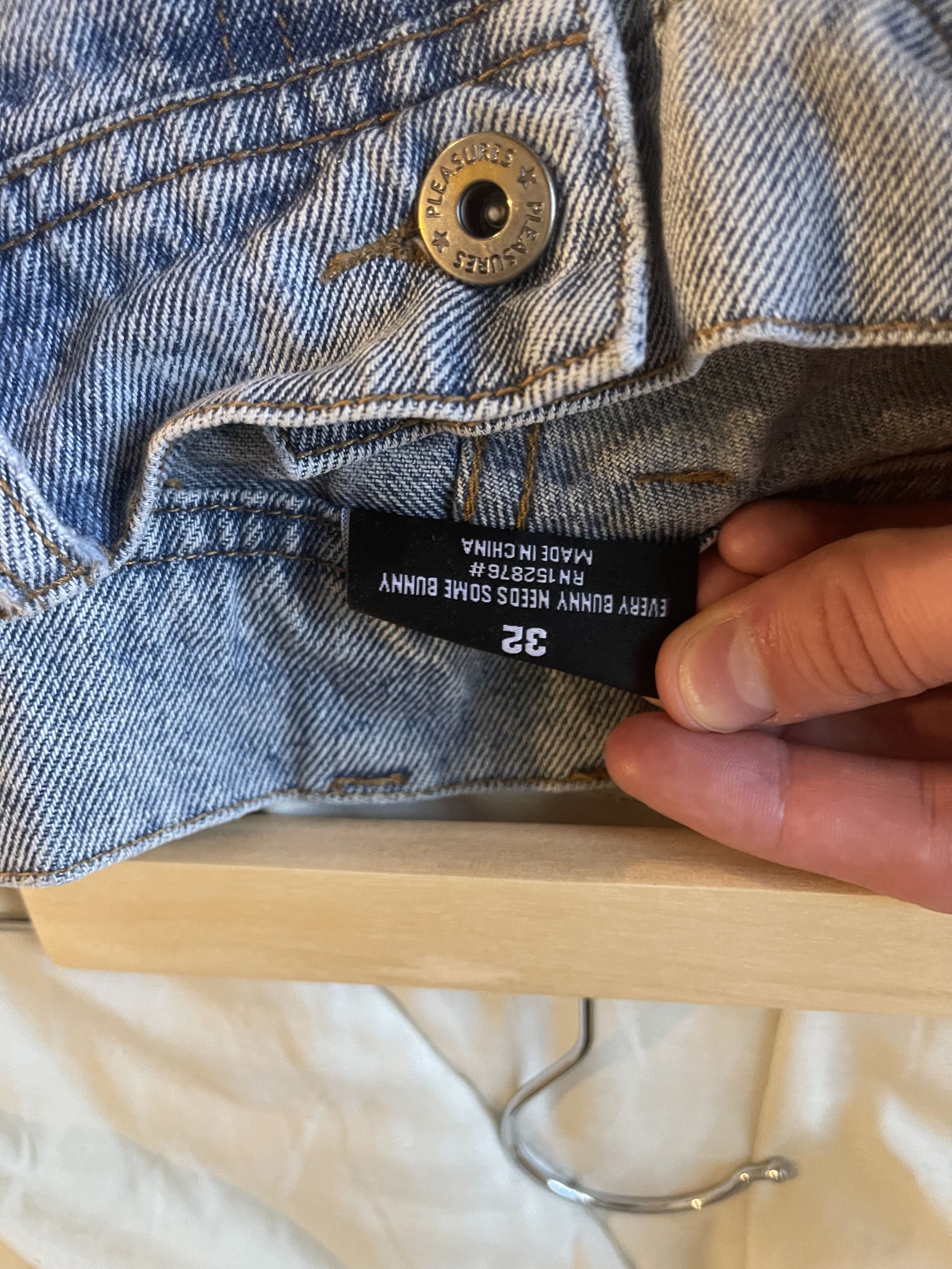 Playboy × Pleasures Pleasures Playboy jeans patch Size US 32 / EU 48 - 3 Thumbnail