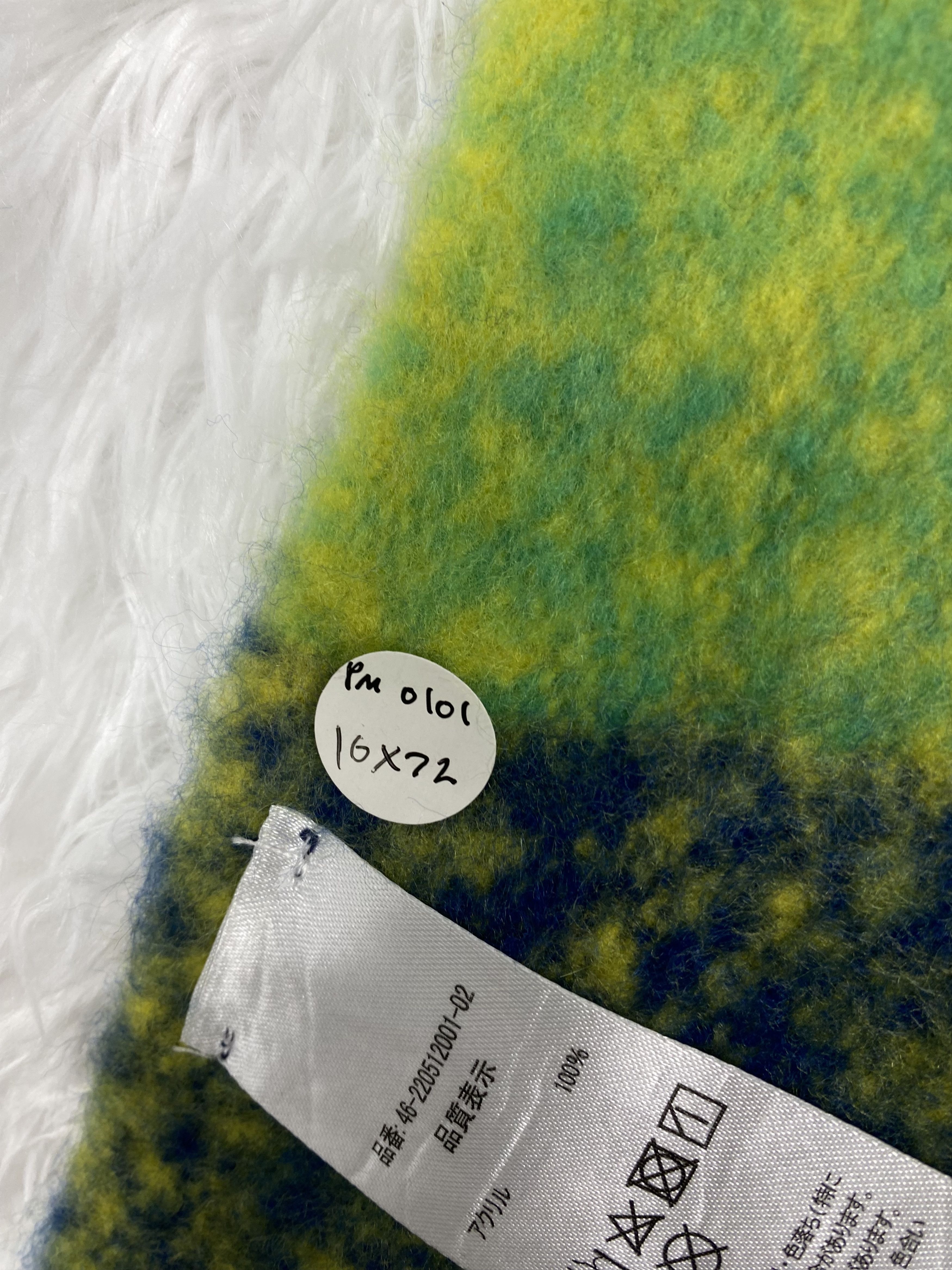 Japanese Brand Vintage Mohair Scarf / Muffler Neckwear PM0101 Size ONE SIZE - 2 Thumbnail