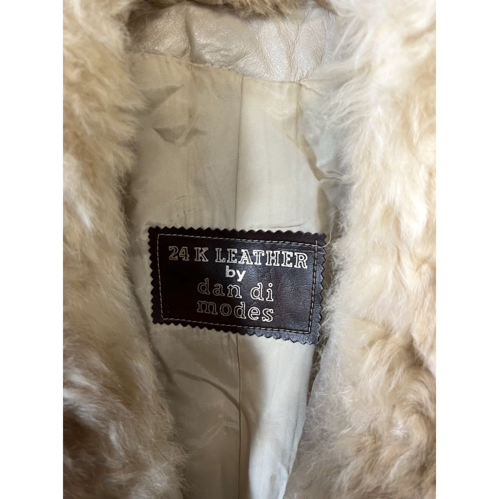 Vintage VINTAGE 24k Leather By Dan Di Modes Women's Trench Coat Belted Size S/M White Long Sleeve 80s 100% Leather Jacket/Coat Long Mens Womens Size S / US 4 / IT 40 - 3 Thumbnail