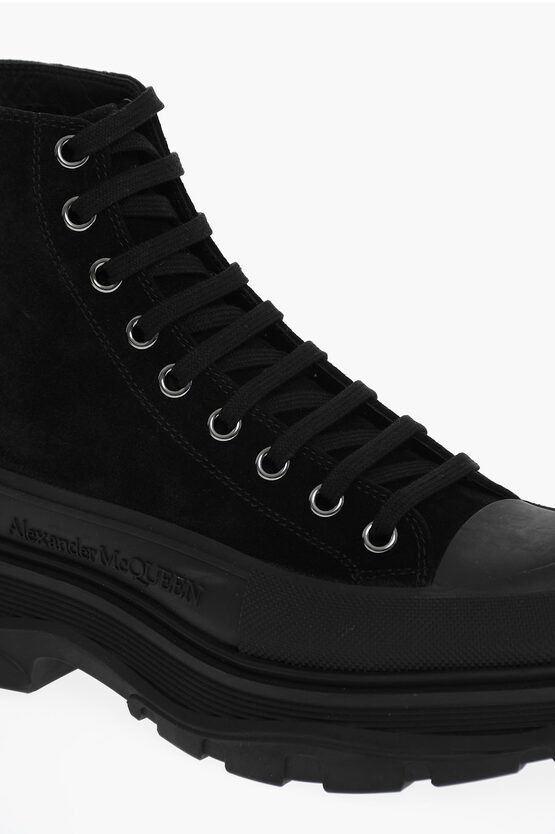 Alexander McQueen o1y1024 Ankle Boots In Black Size US 7 / EU 40 - 2 Thumbnail