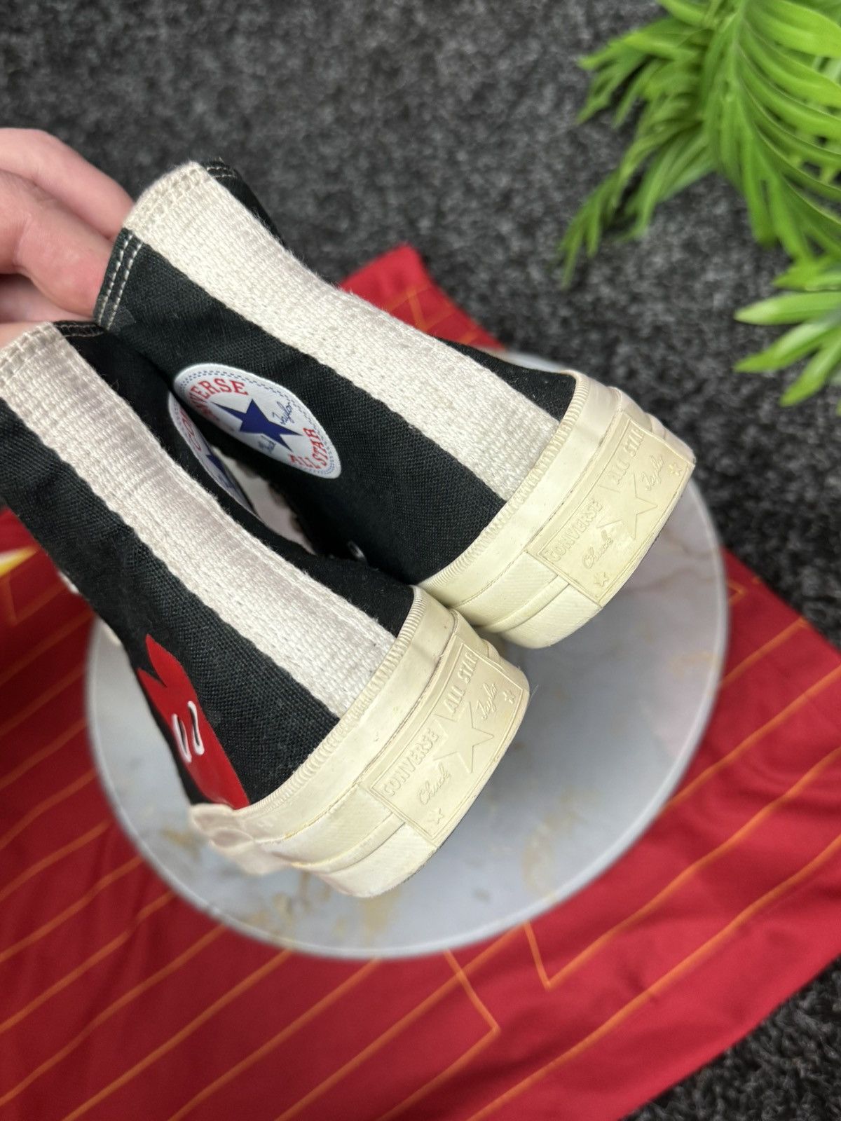 Comme des Garcons PLAY Comme des Garcons Play X Chuck 70 Shoes Black Size US 7 / IT 37 - 11 Thumbnail