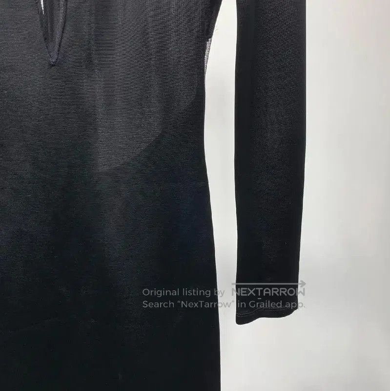Balmain Balmain Black Cotton Long Sleeve Dress . Size XXS / US 00 / IT 34 - 6 Thumbnail