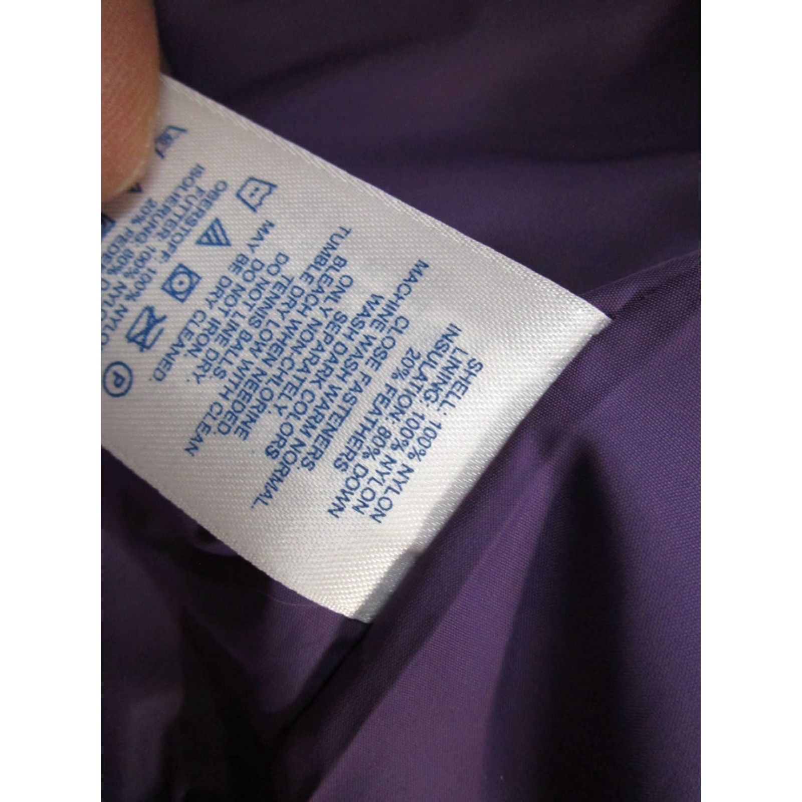 Lands' End Lands' End Womens Purple Snap Up Down Feathers Filled Puffer Vest Plus Size 2X Mens? Womens (adjusted) Size XXL / US 16-18 / IT 52-54 - 3 Thumbnail