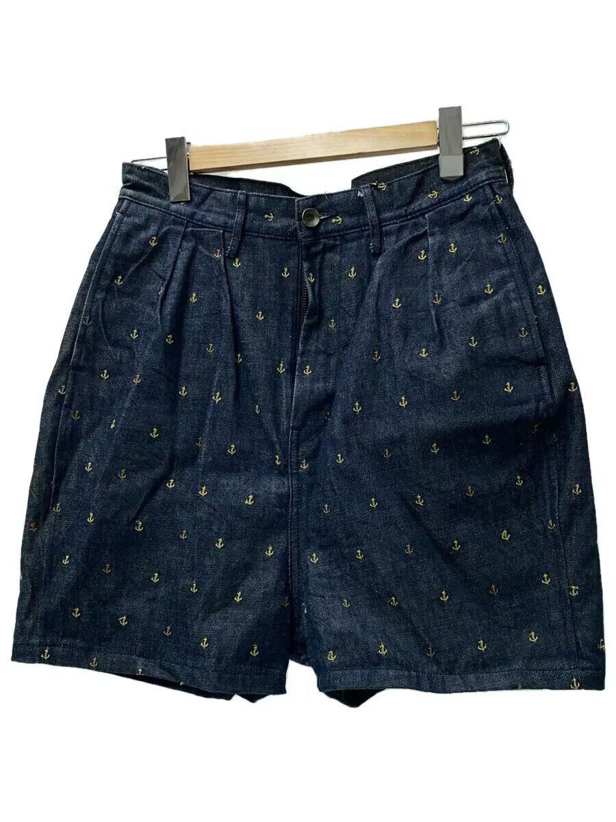 Kapital Embroidered Anchor Sailor Denim Shorts Size US 28 / EU 44 - 1 Thumbnail