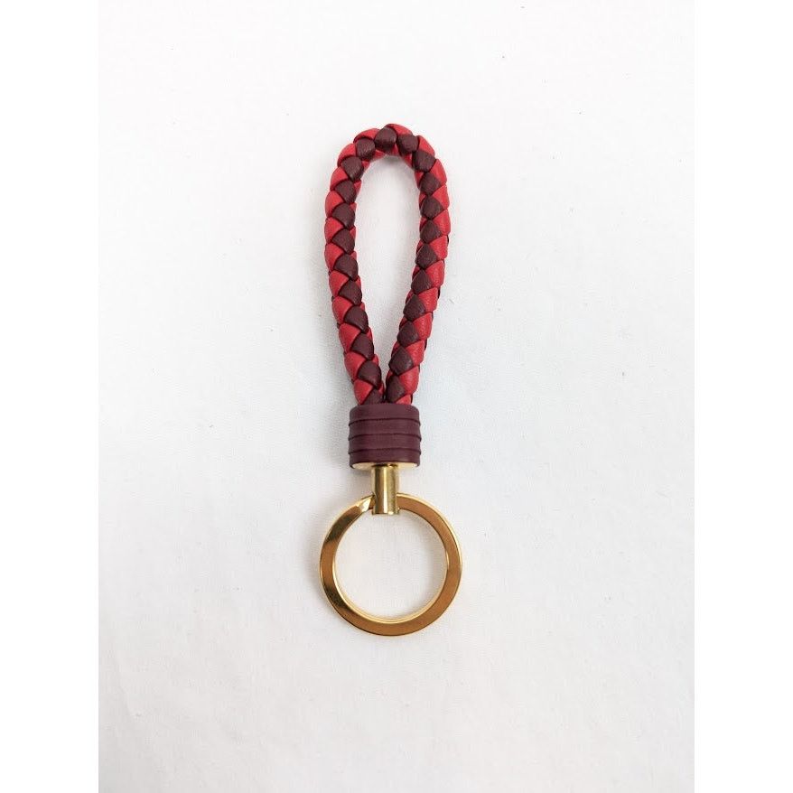 Bottega Veneta o1rshd1 Size: OS / Nappa Intrecciato Keyring in Bordeaux Size ONE SIZE - 5 Thumbnail