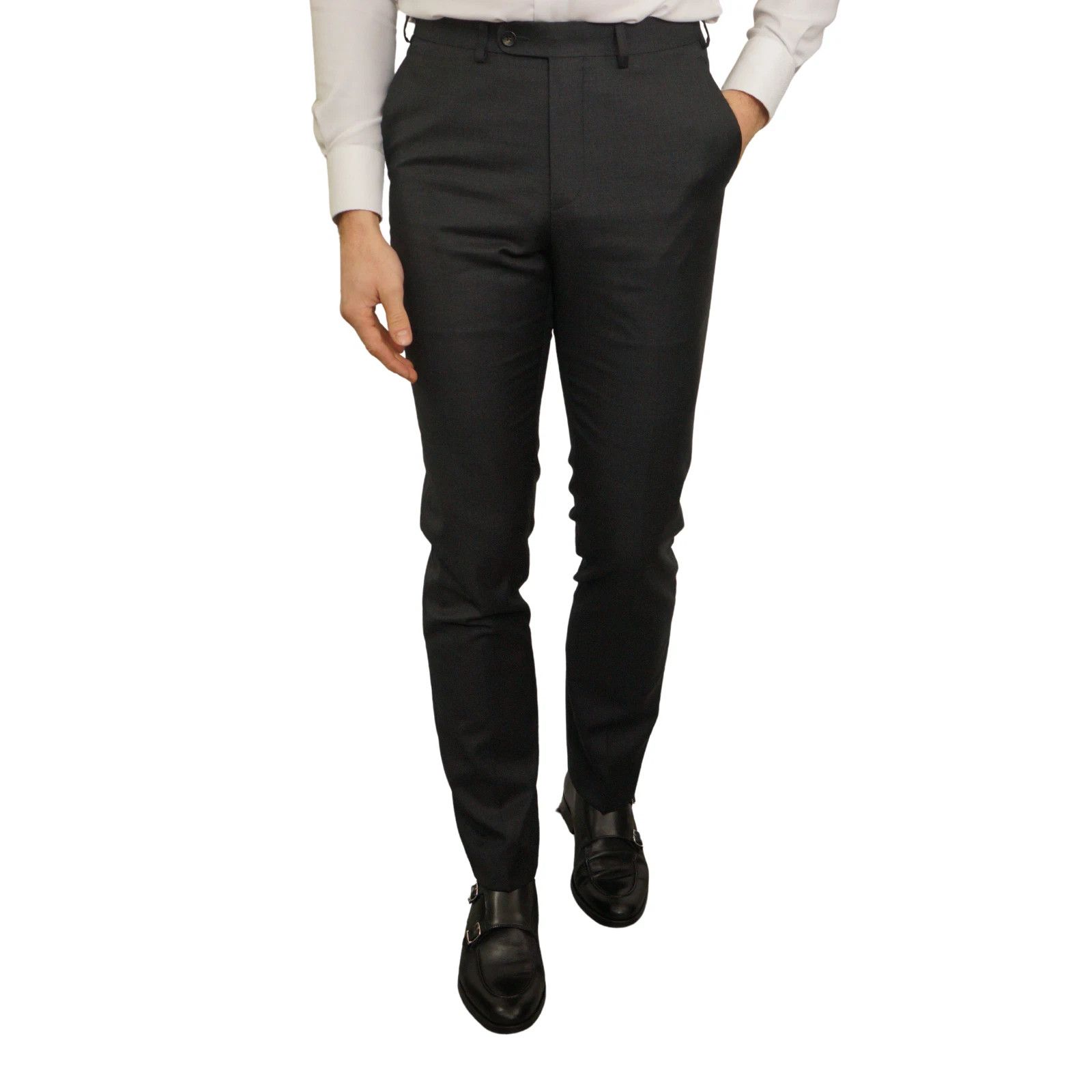 Suitsupply Men Suitsupply Suit La Spalla Grey Charcoal REDA 28 UK/US46S Size 46S - 7 Thumbnail