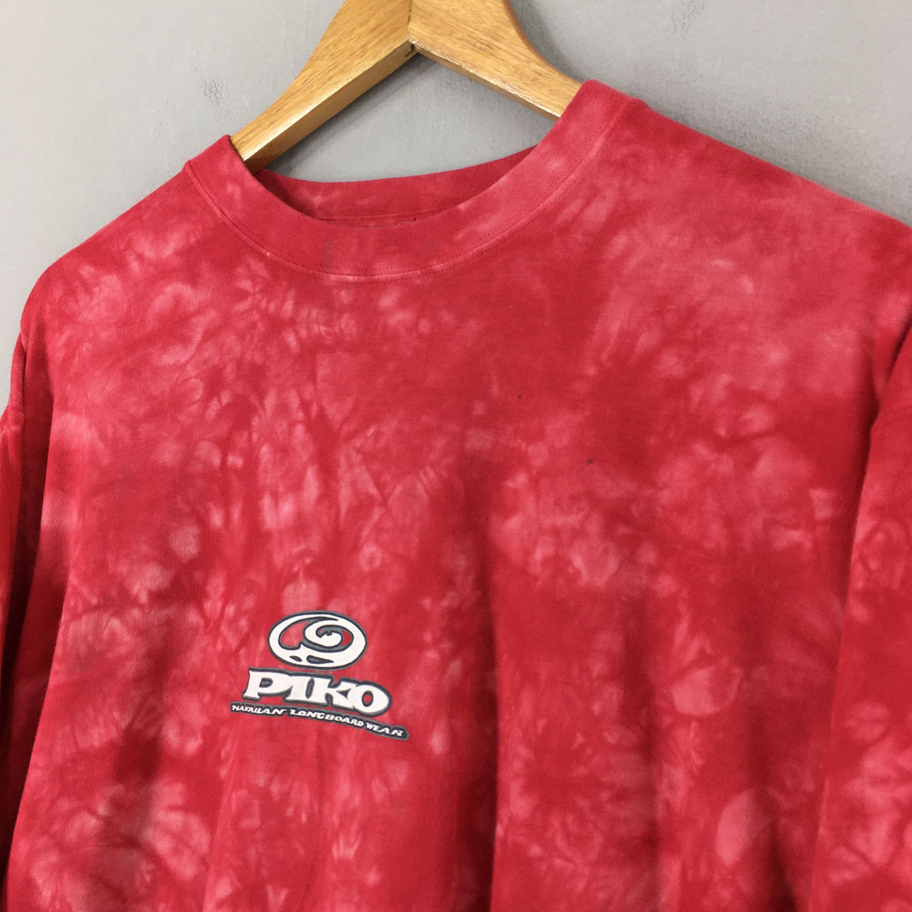 Life's a Beach Vintage 90's Piko Hawaiian Longboard Wear Red T shirt L Size US L / EU 52-54 / 3 - 5 Thumbnail