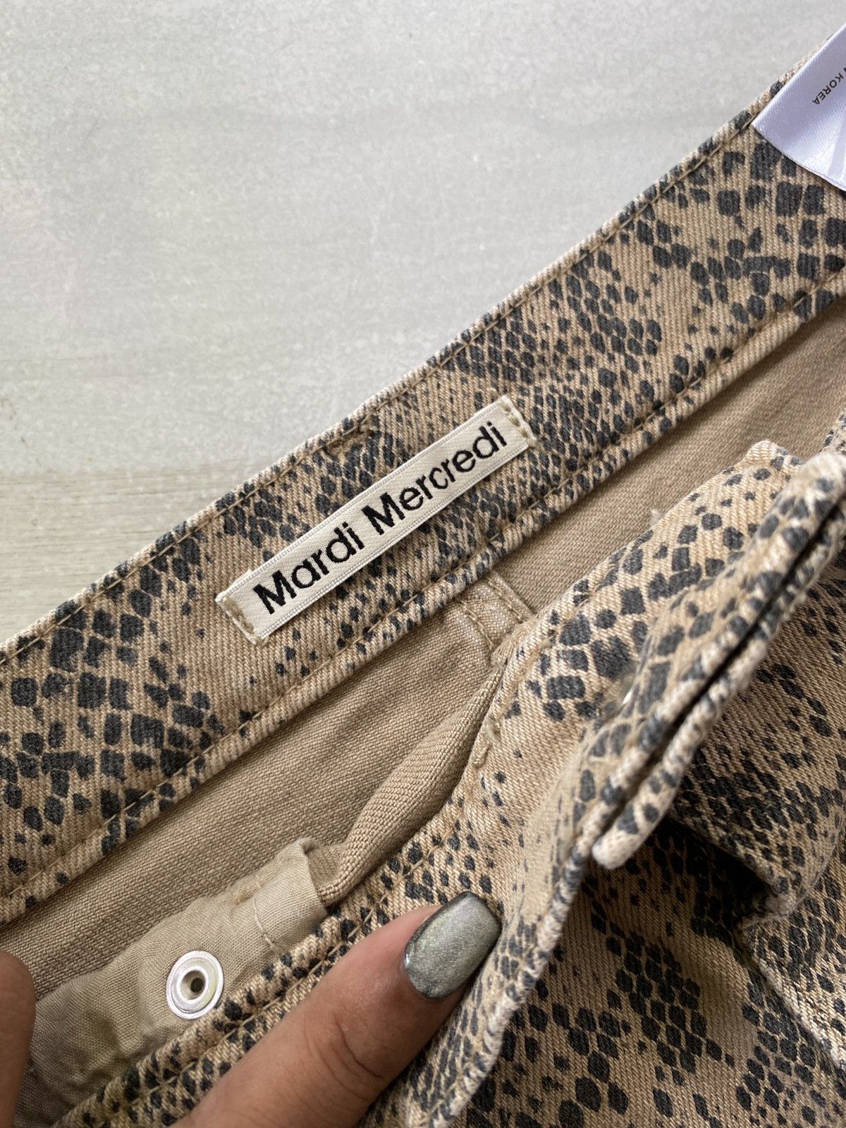 Vintage Mardi Mercredi snake skirt Size 34" / US 12 / IT 48 - 4 Thumbnail