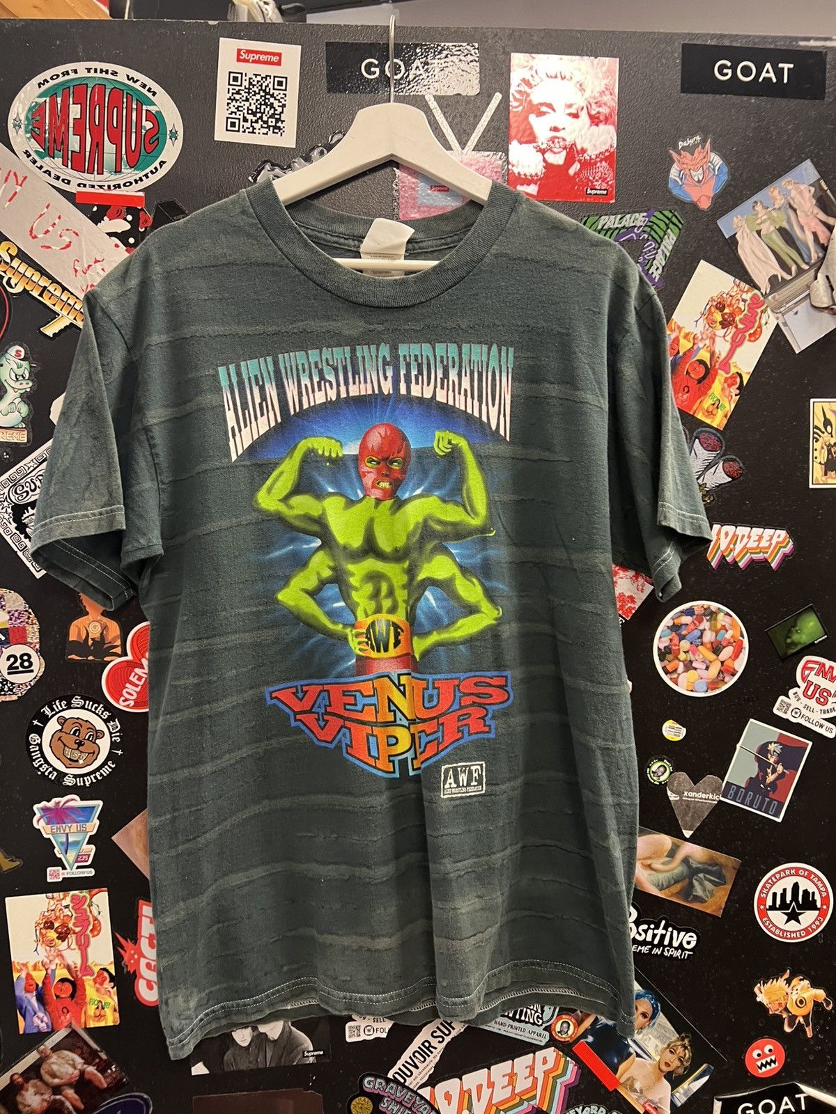 Vintage Vintage AWF Alien Wrestling Federation Shirt Size US M / EU 48-50 / 2 - 1 Thumbnail