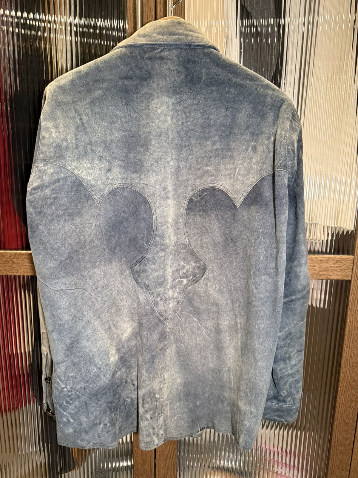 Chrome Hearts 1/1 Chrome Hearts leather shirt « sky blue » size L Size US L / EU 52-54 / 3 - 2 Thumbnail