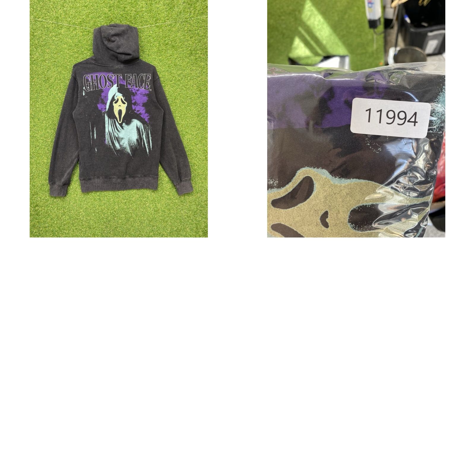 Vintage Ghost Face: Scream Hoodie Mens Small Unisex Graphic Grunge Y2K Halloween Black Size US S / EU 44-46 / 1 - 8 Thumbnail