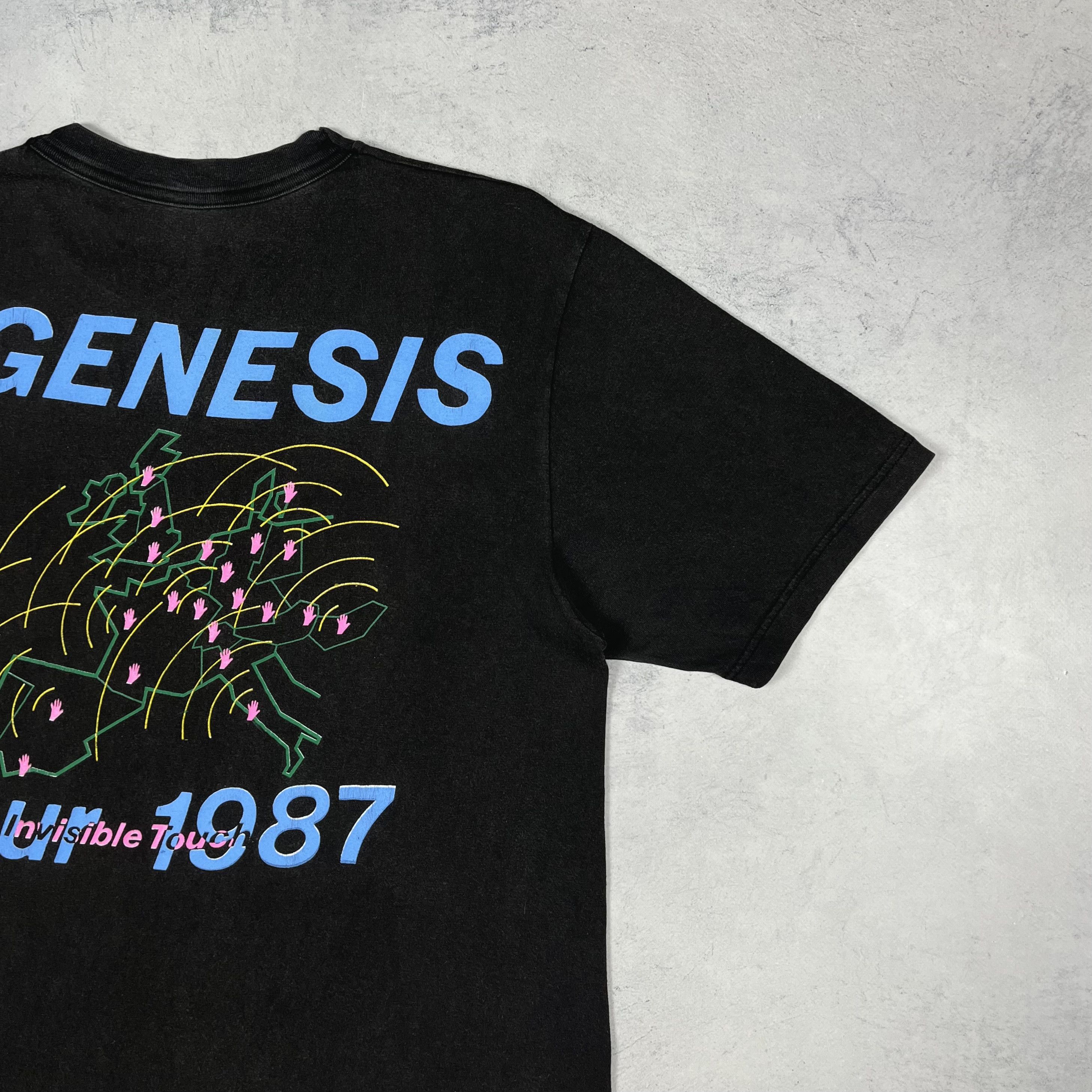 Band Tees Vintage Genesis Invisible Touch Tour Rock Band T Shirt 1987 Size US M / EU 48-50 / 2 - 11 Thumbnail